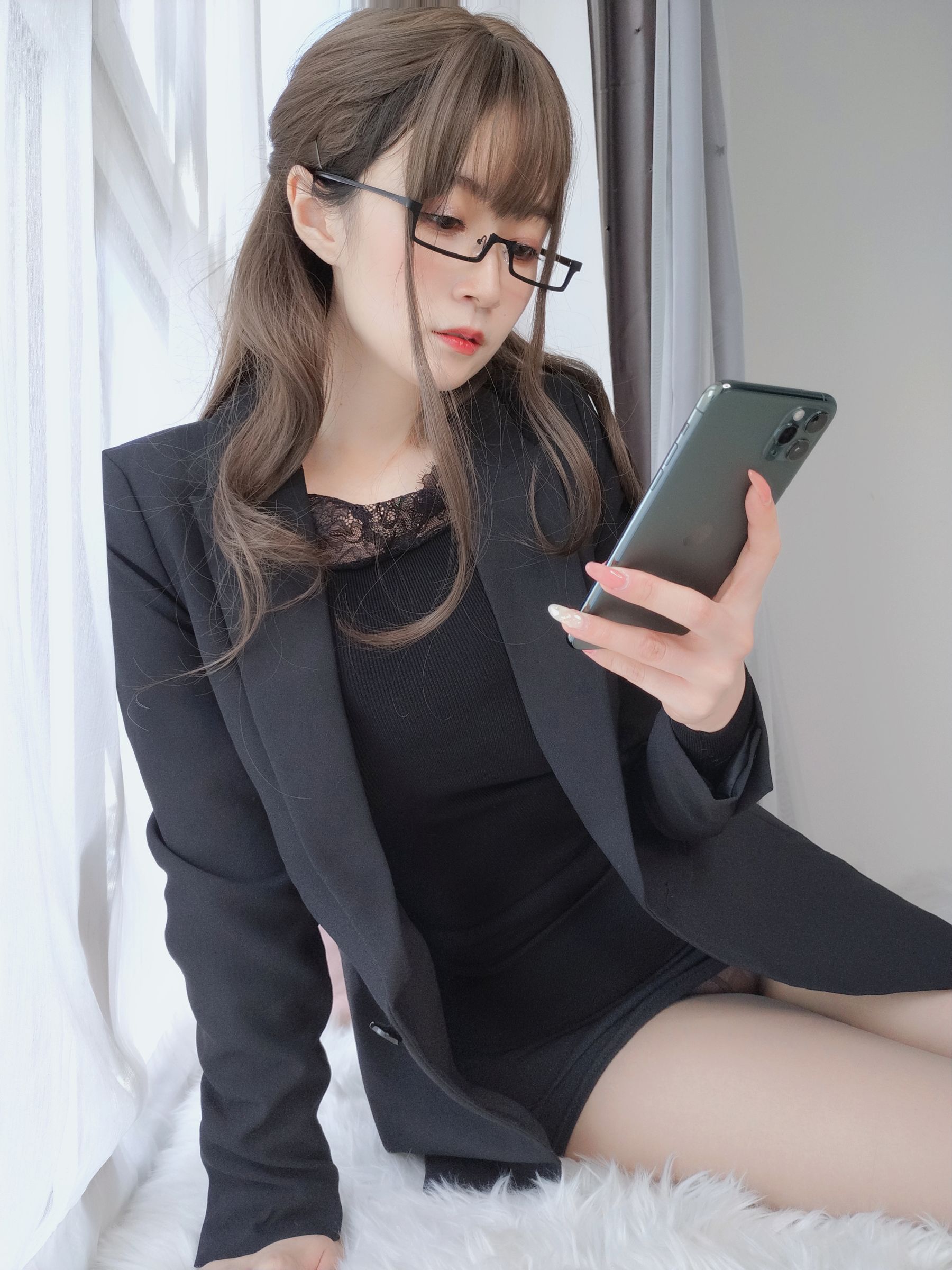 Coser小姐姐白银 - 黑西服-图31