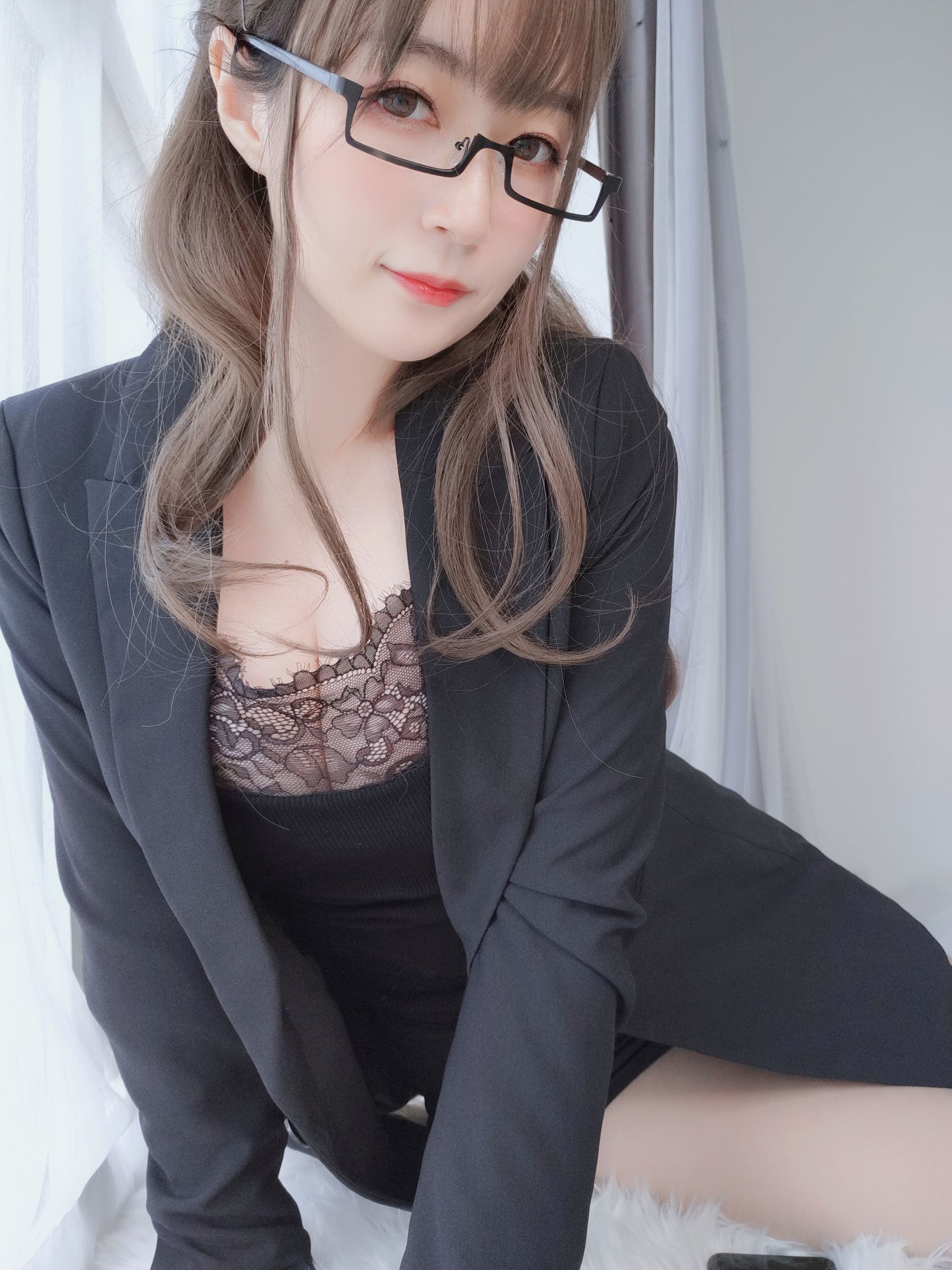 Coser小姐姐白银 - 黑西服-图36