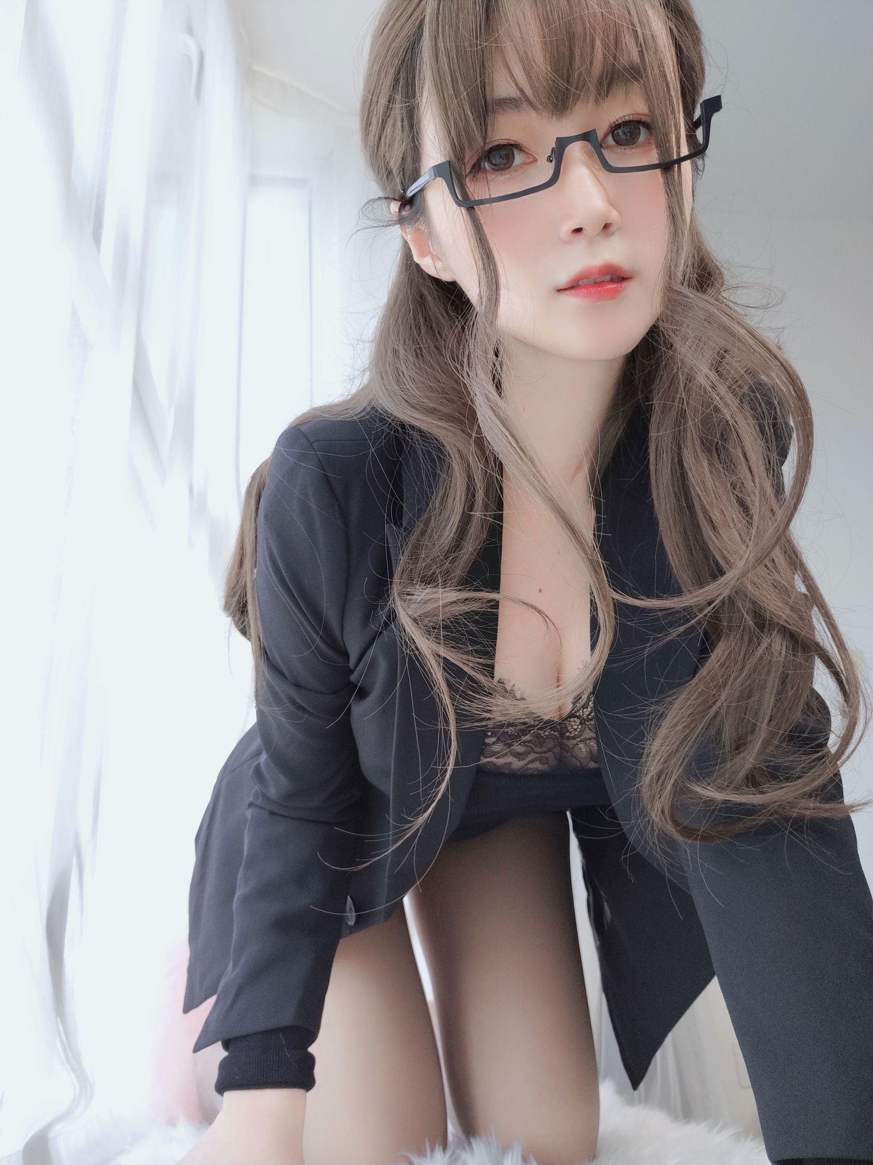 Coser小姐姐白银 - 黑西服-图40