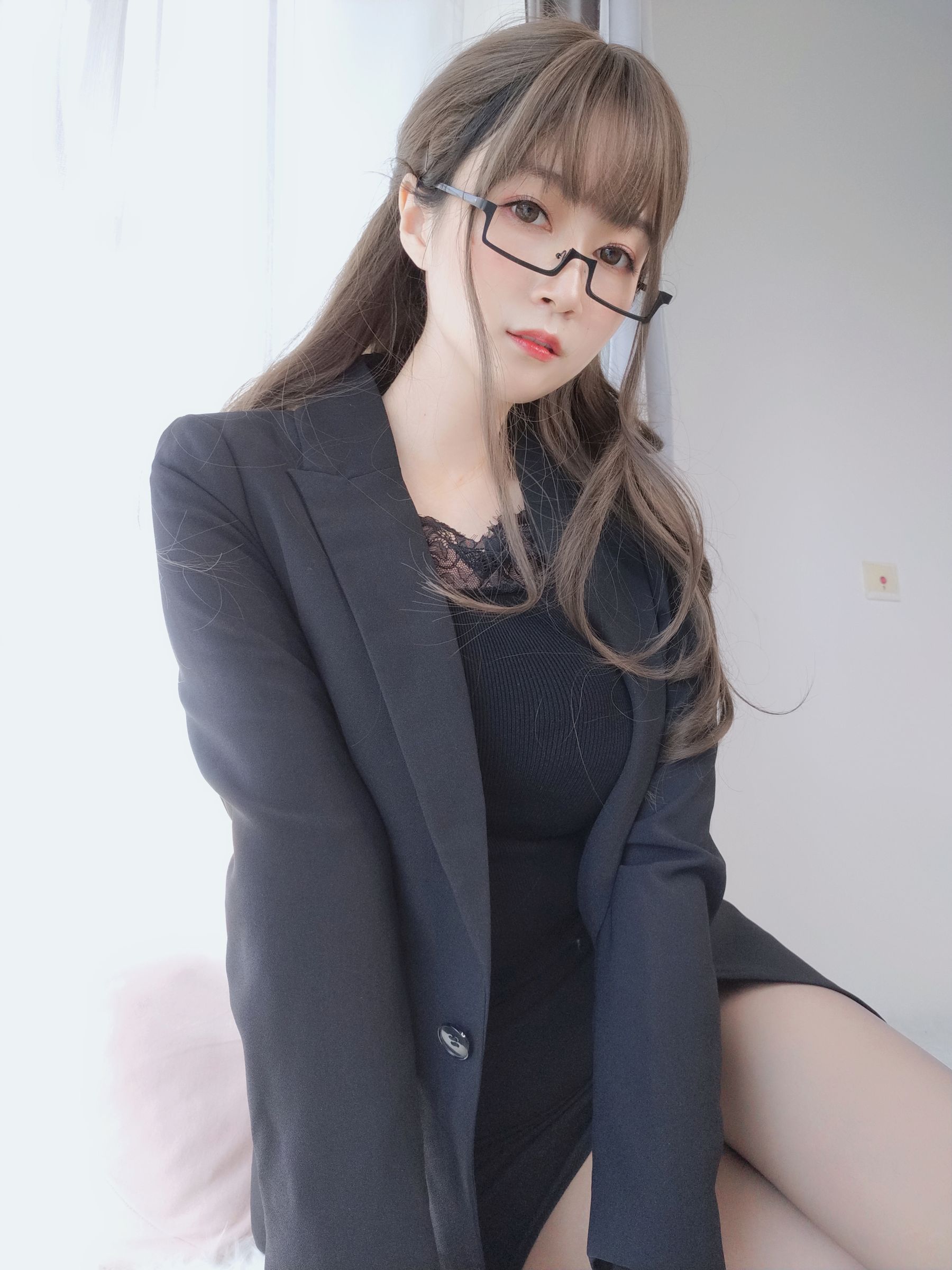 Coser小姐姐白银 - 黑西服-图7