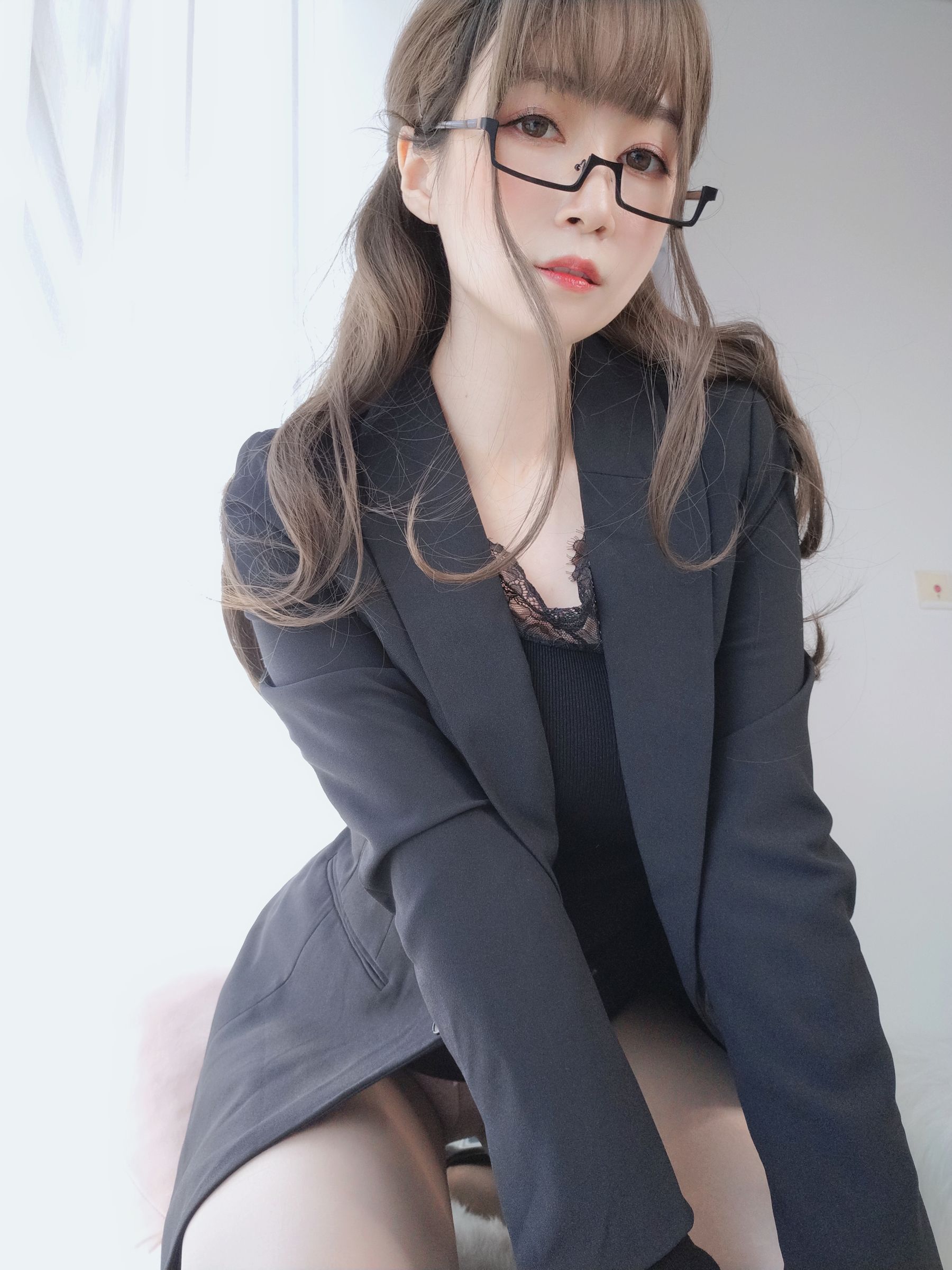 Coser小姐姐白银 - 黑西服-图8
