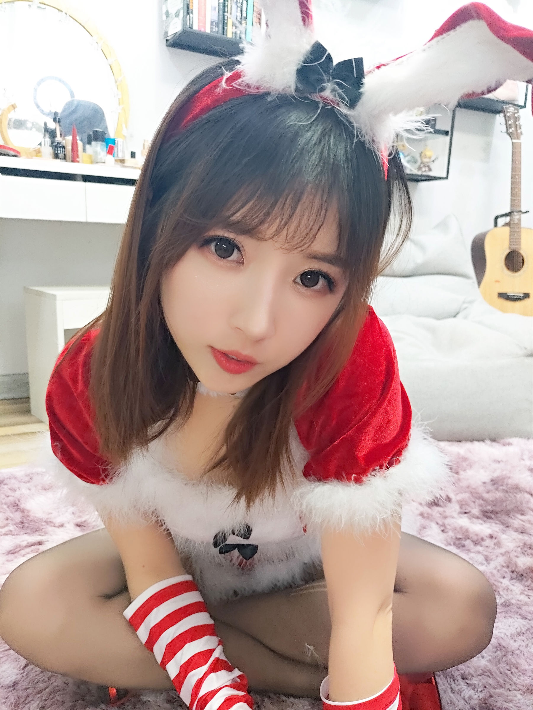 斗鱼主播小女巫露娜 - 圣诞装-图0