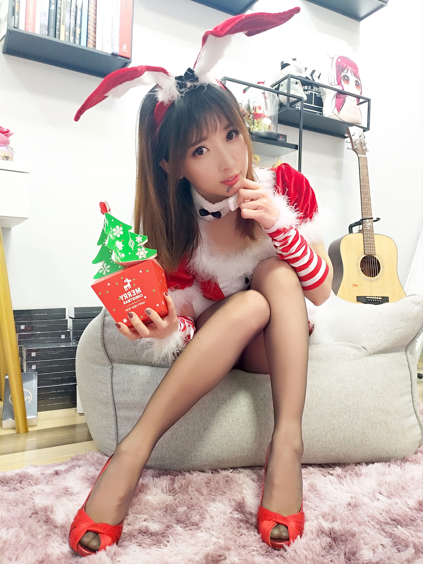 斗鱼主播小女巫露娜 - 圣诞装-图14