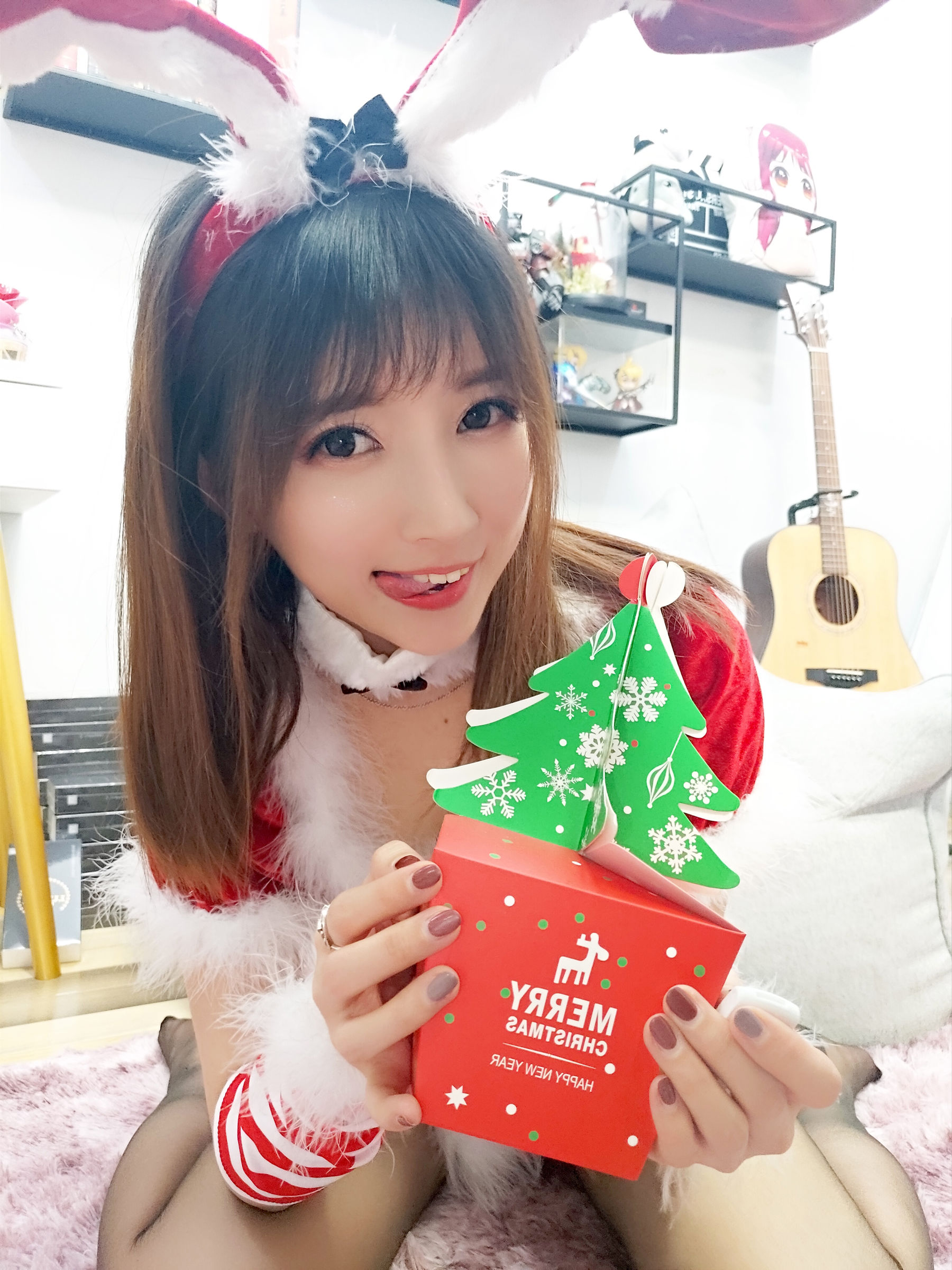 斗鱼主播小女巫露娜 - 圣诞装-图25