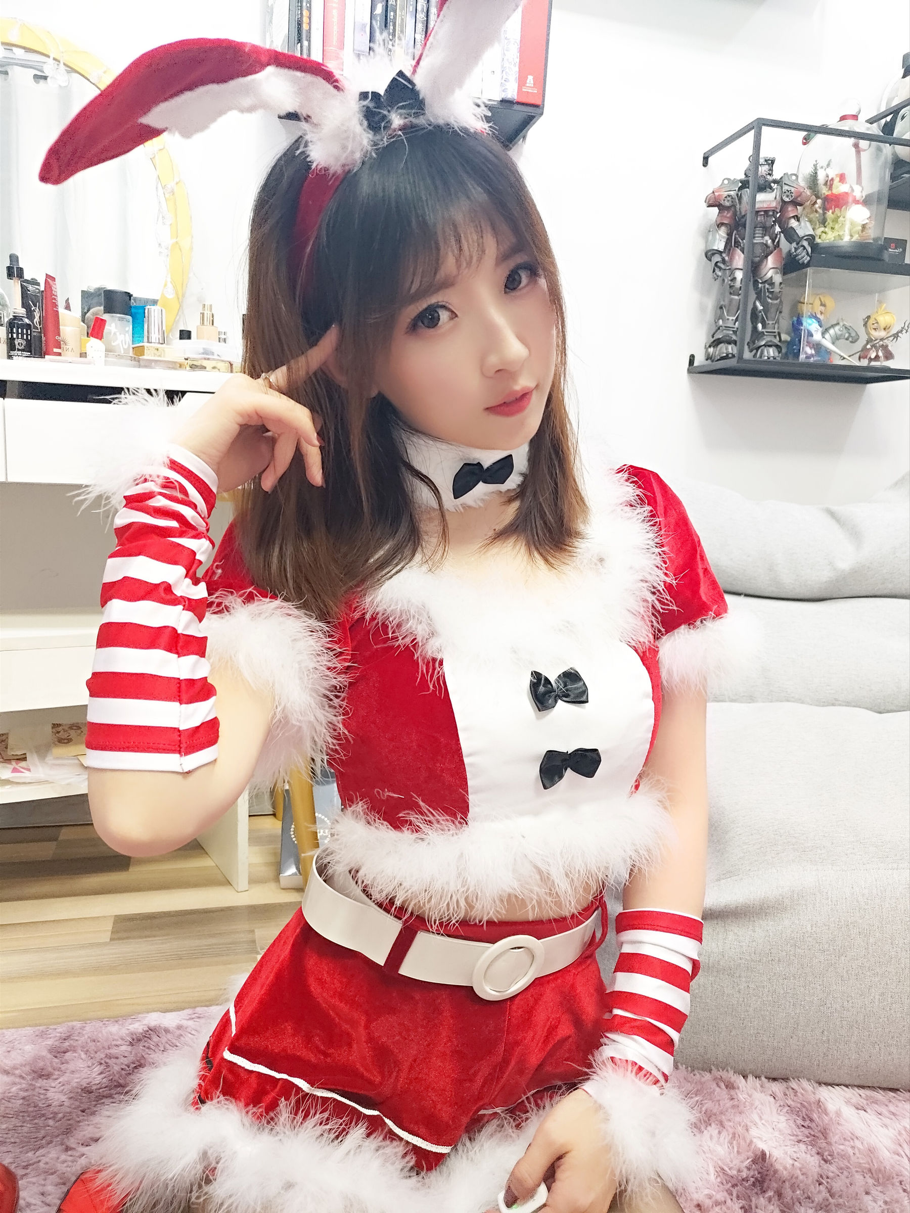 斗鱼主播小女巫露娜 - 圣诞装-图5