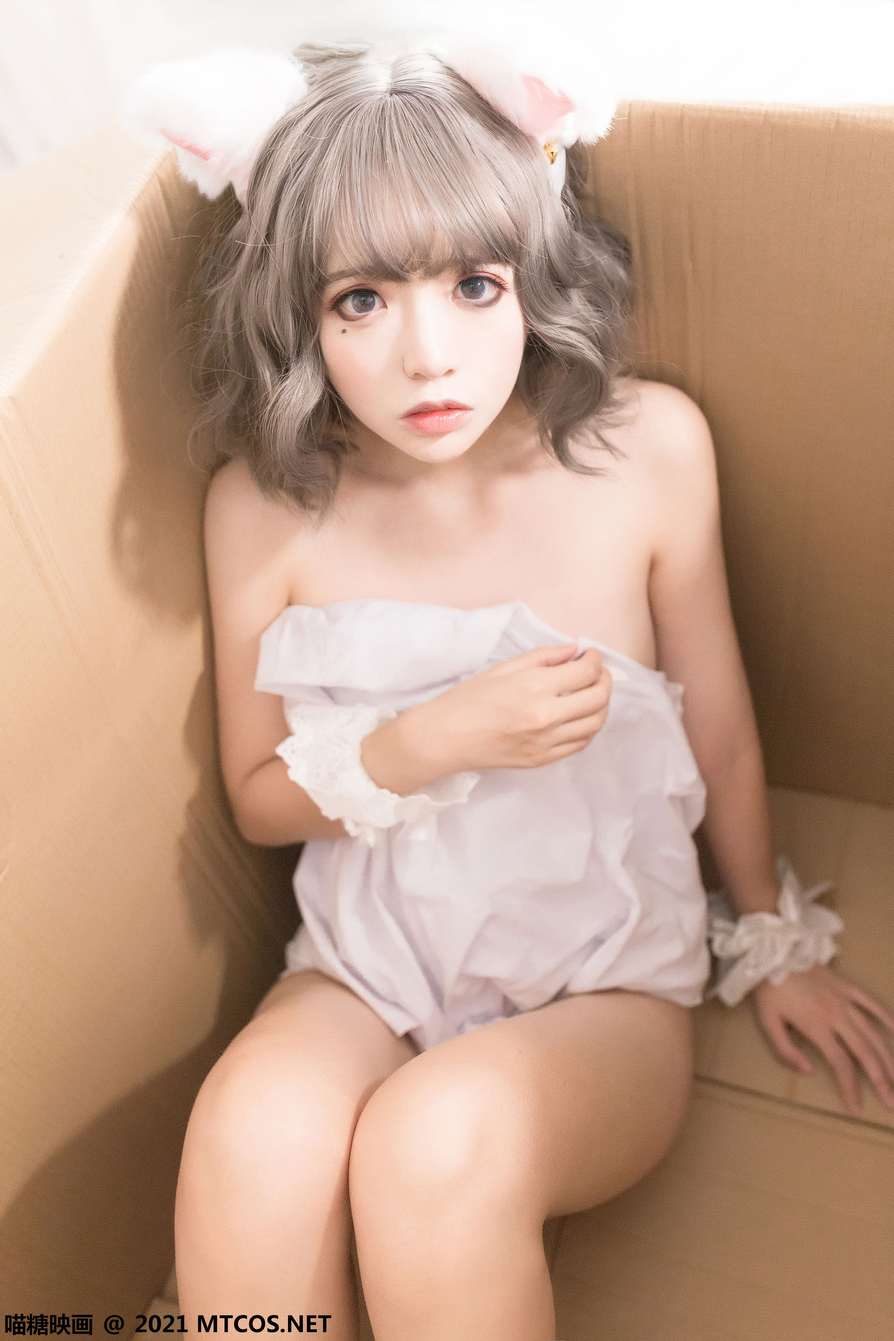 VOL.359 纱雾和白猫-图0