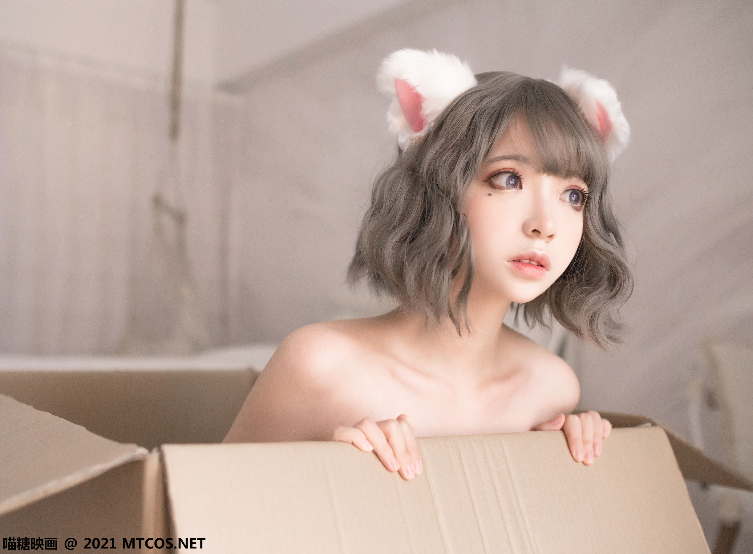 VOL.359 纱雾和白猫-图1