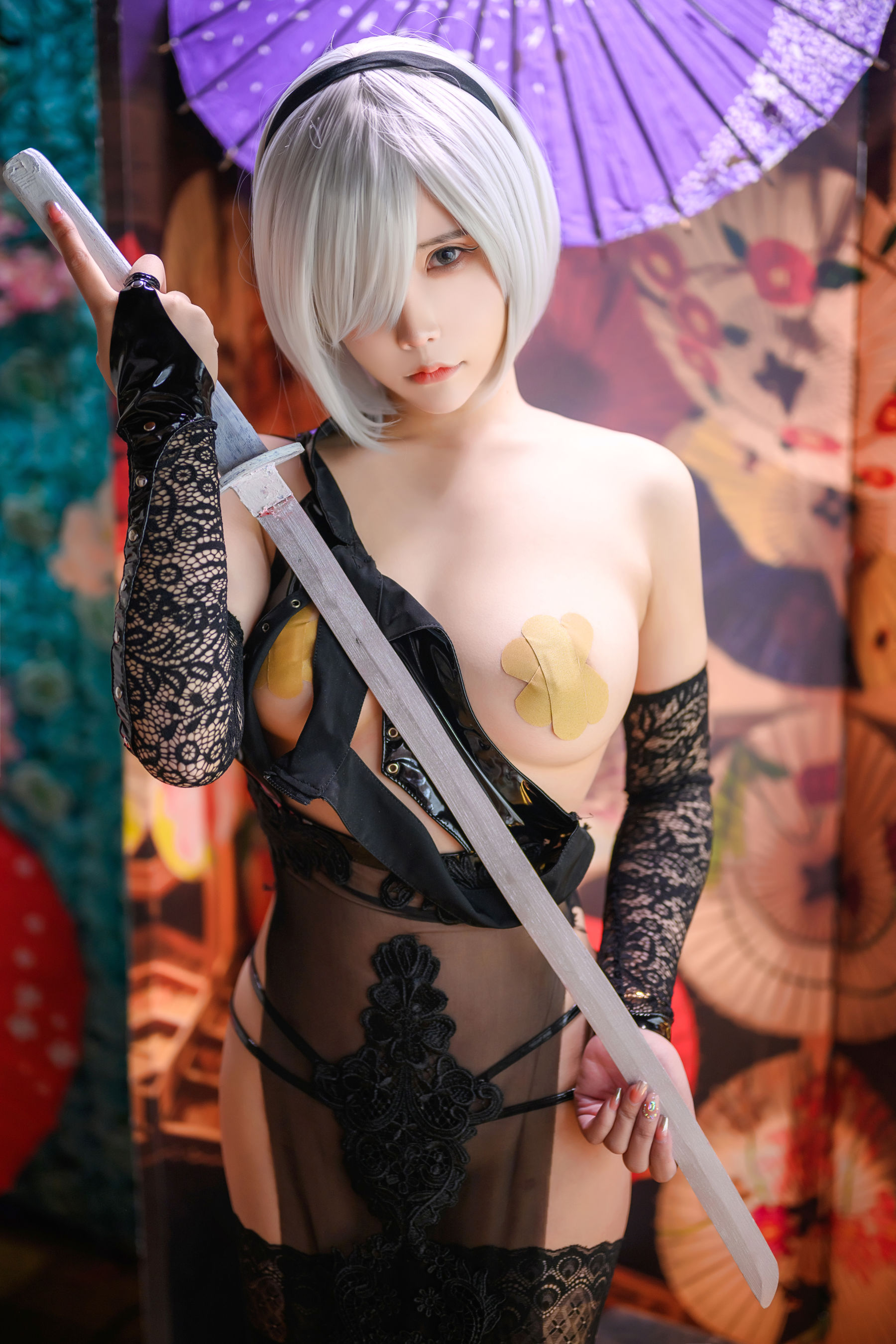 二次元妹子抱走莫子aa - 2B靡烟旗袍-图31