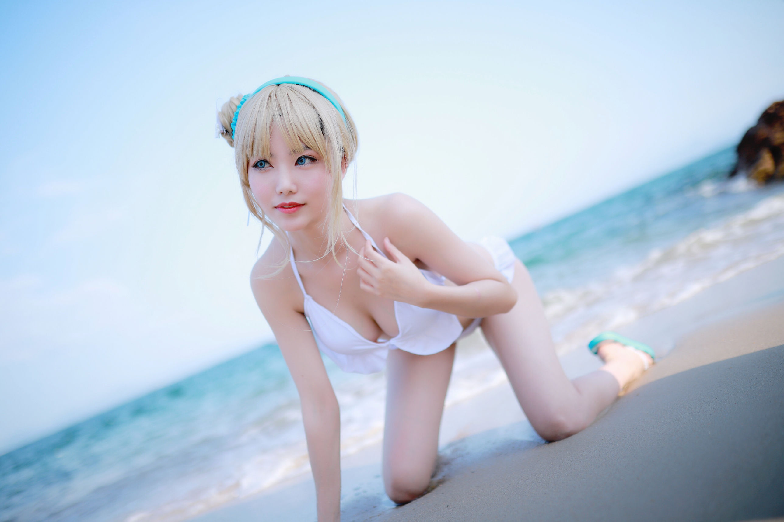 抖娘-利世图集 - 海边索米-图10