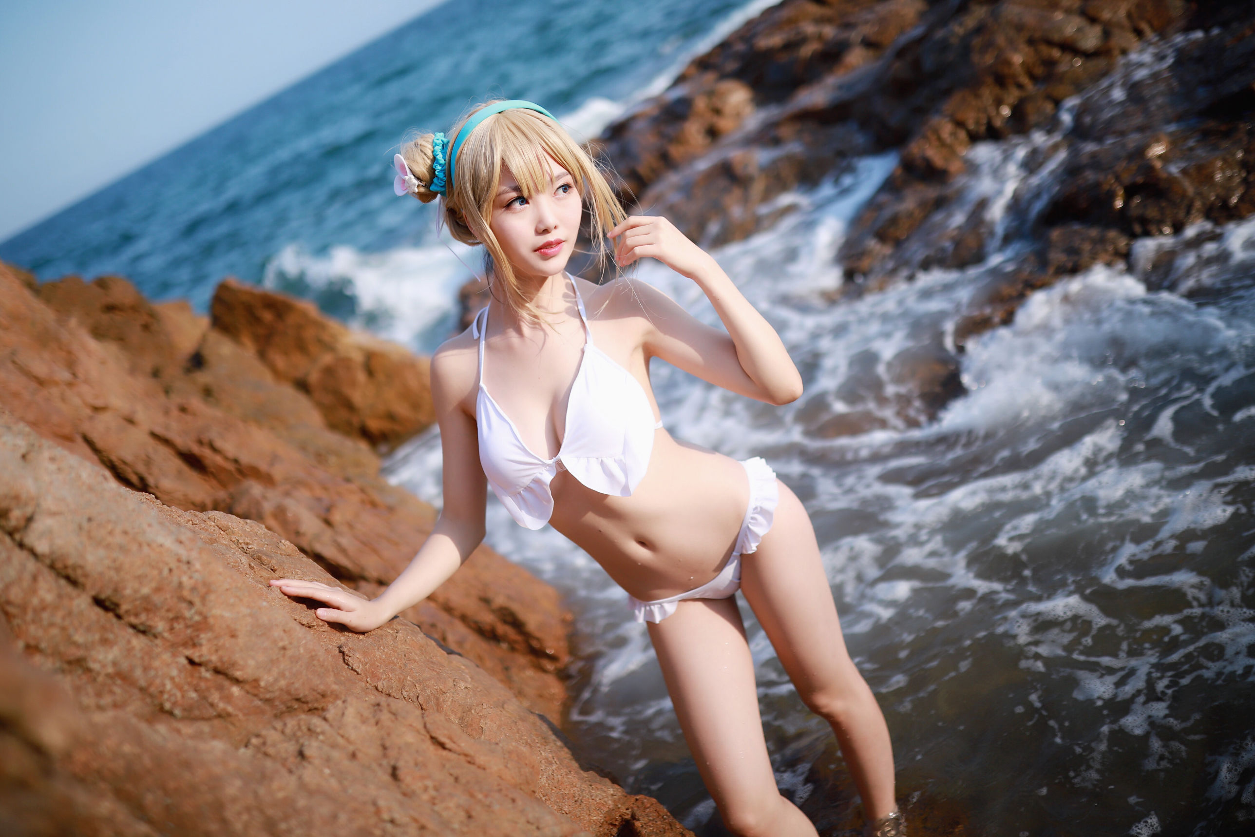 抖娘-利世图集 - 海边索米-图24