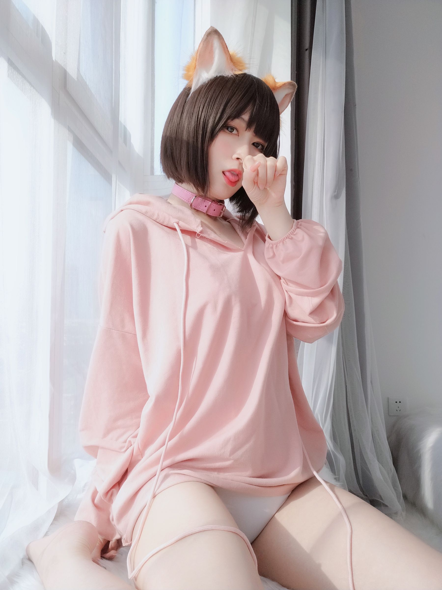 Coser小姐姐白银 - 粉红狐狸-图99