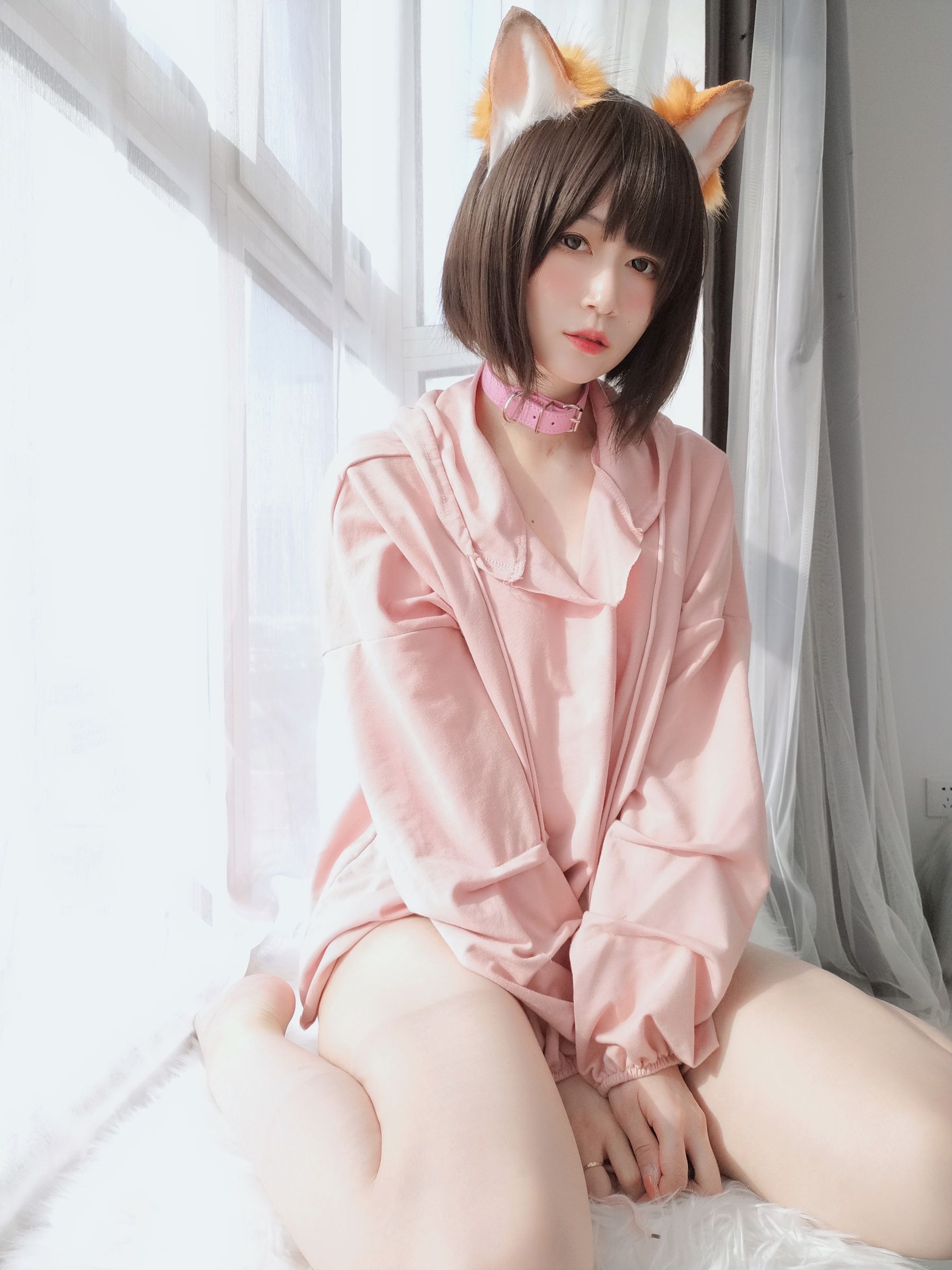 Coser小姐姐白银 - 粉红狐狸-图100