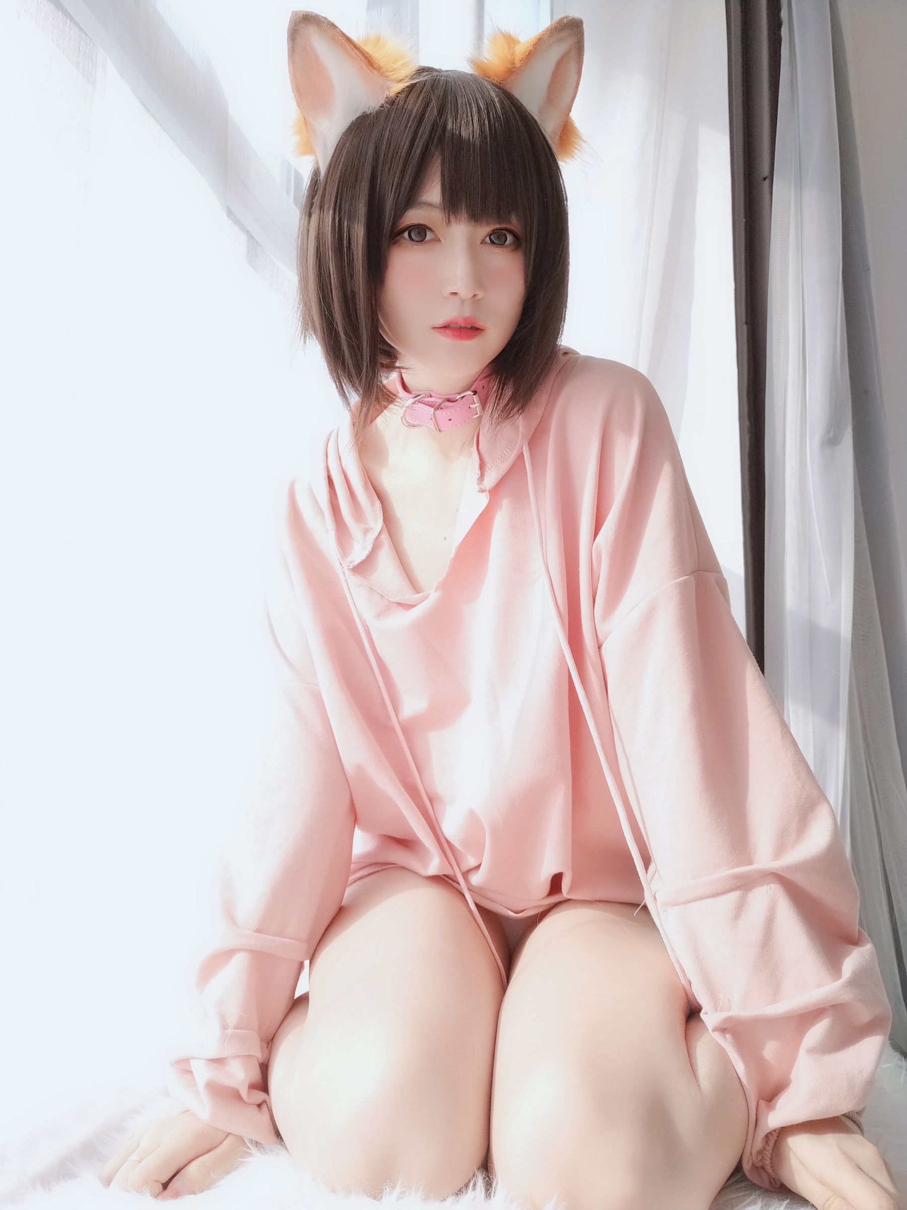 Coser小姐姐白银 - 粉红狐狸-图103