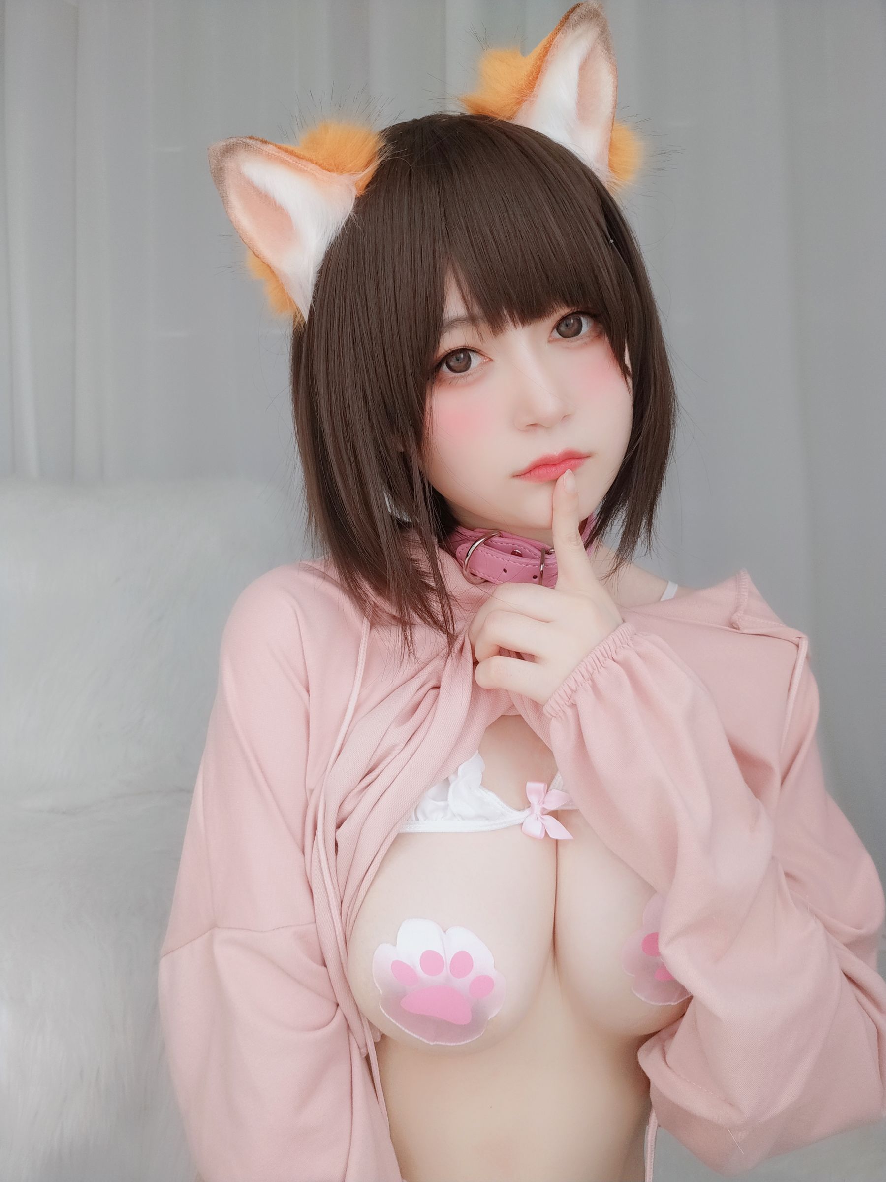 Coser小姐姐白银 - 粉红狐狸-图30