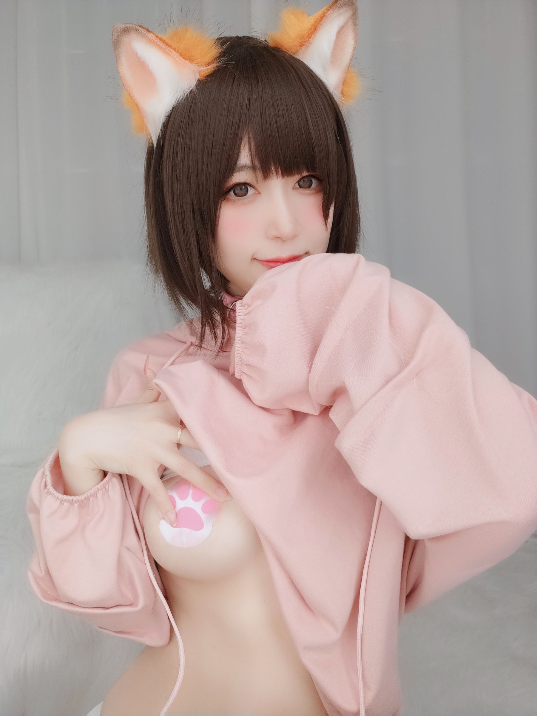 Coser小姐姐白银 - 粉红狐狸-图34