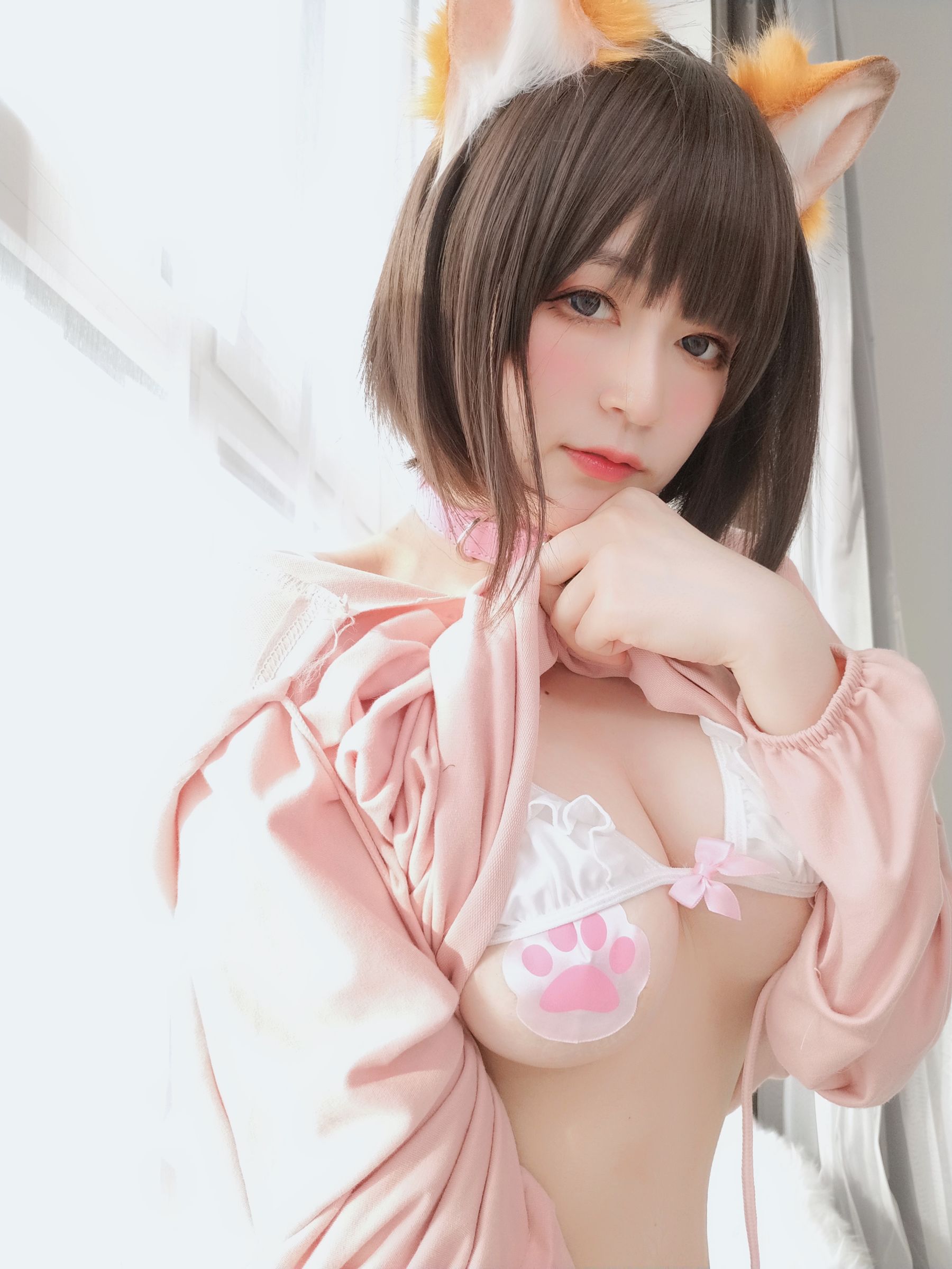 Coser小姐姐白银 - 粉红狐狸-图39