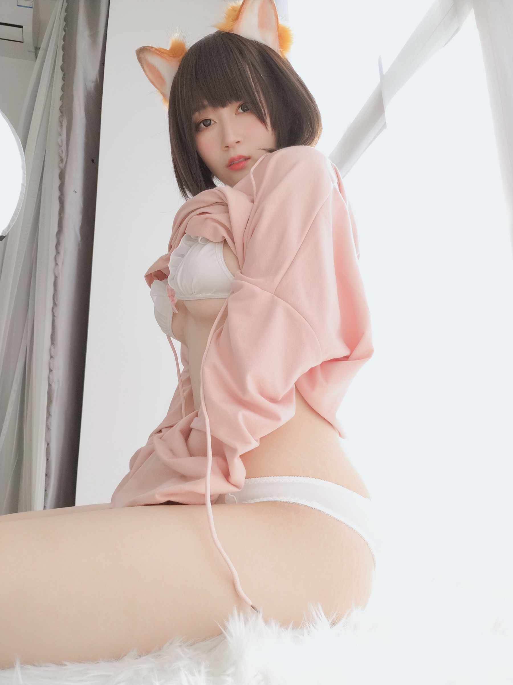 Coser小姐姐白银 - 粉红狐狸-图41