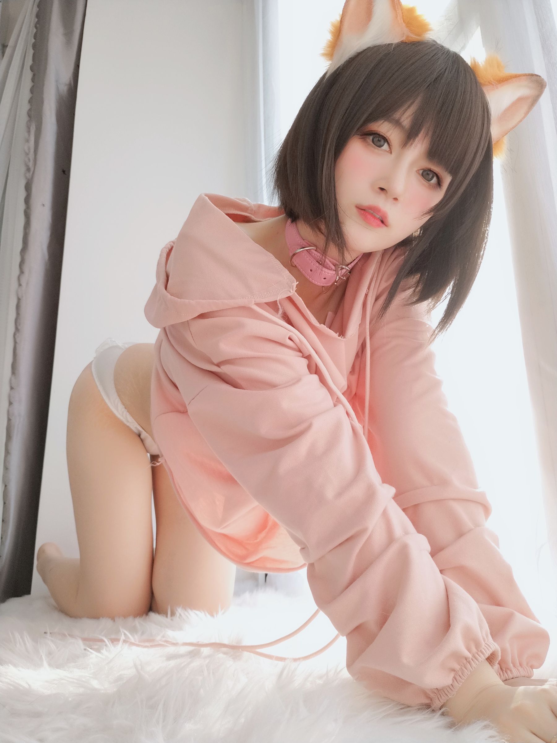 Coser小姐姐白银 - 粉红狐狸-图47
