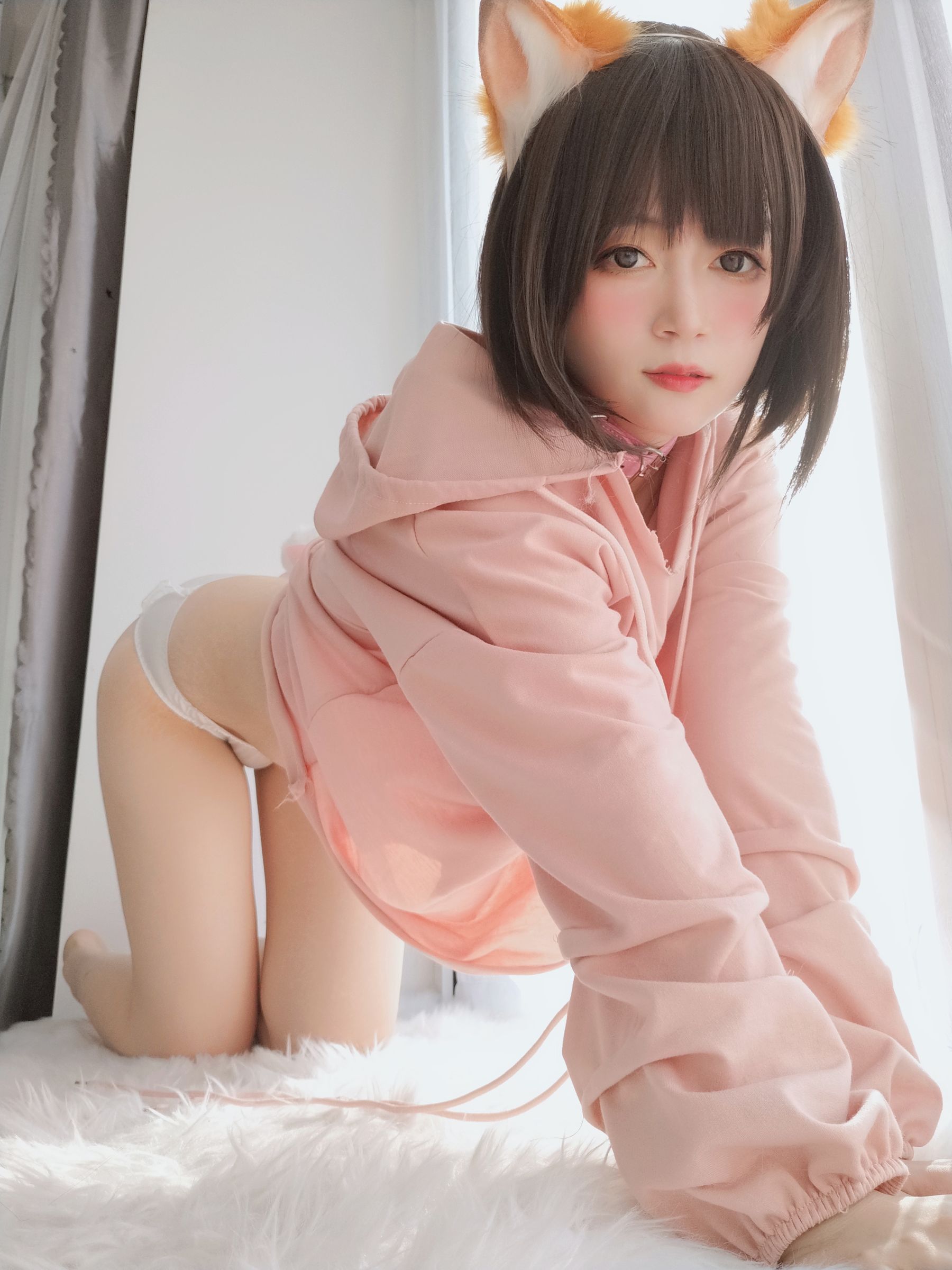 Coser小姐姐白银 - 粉红狐狸-图48