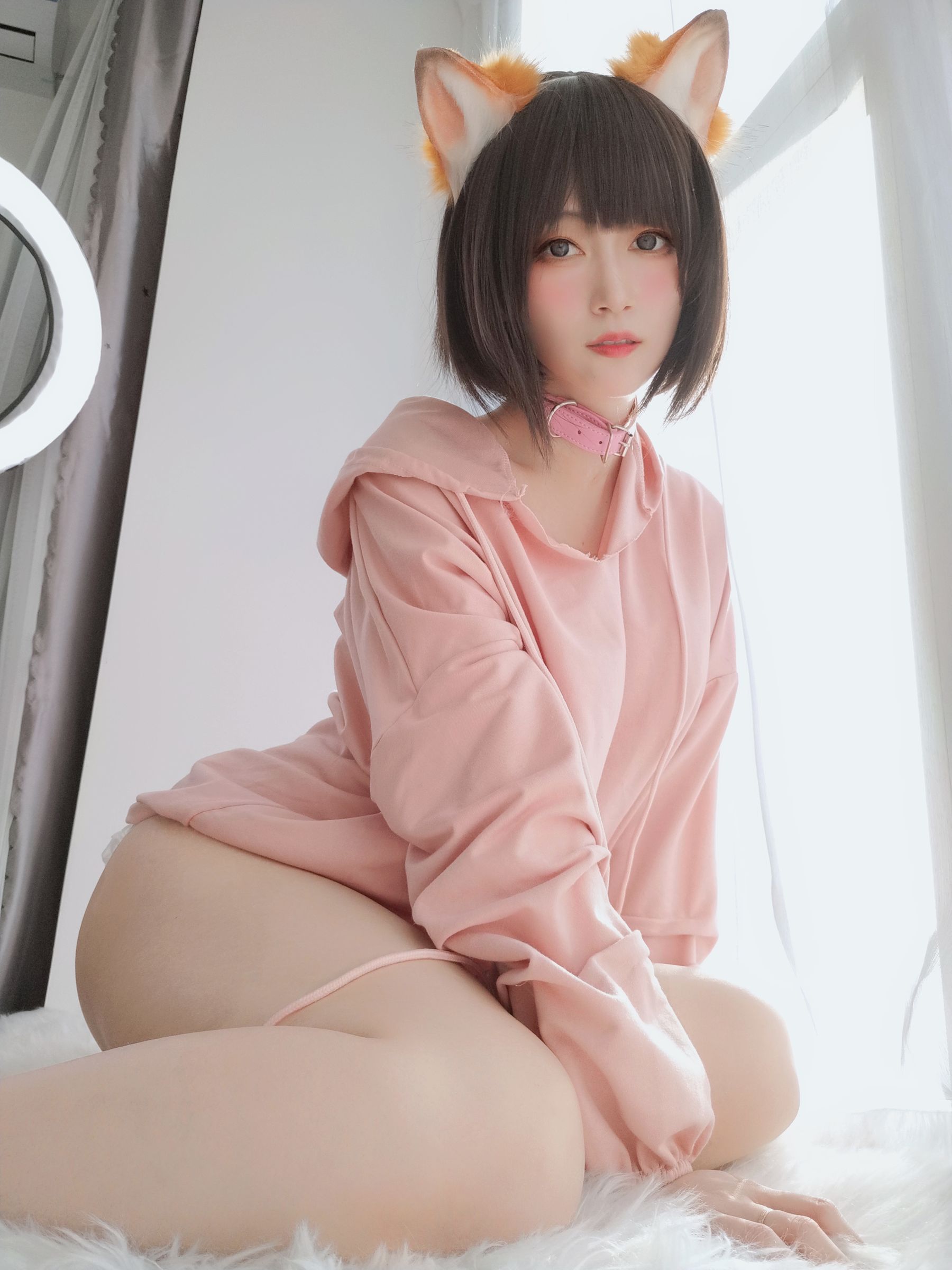 Coser小姐姐白银 - 粉红狐狸-图54