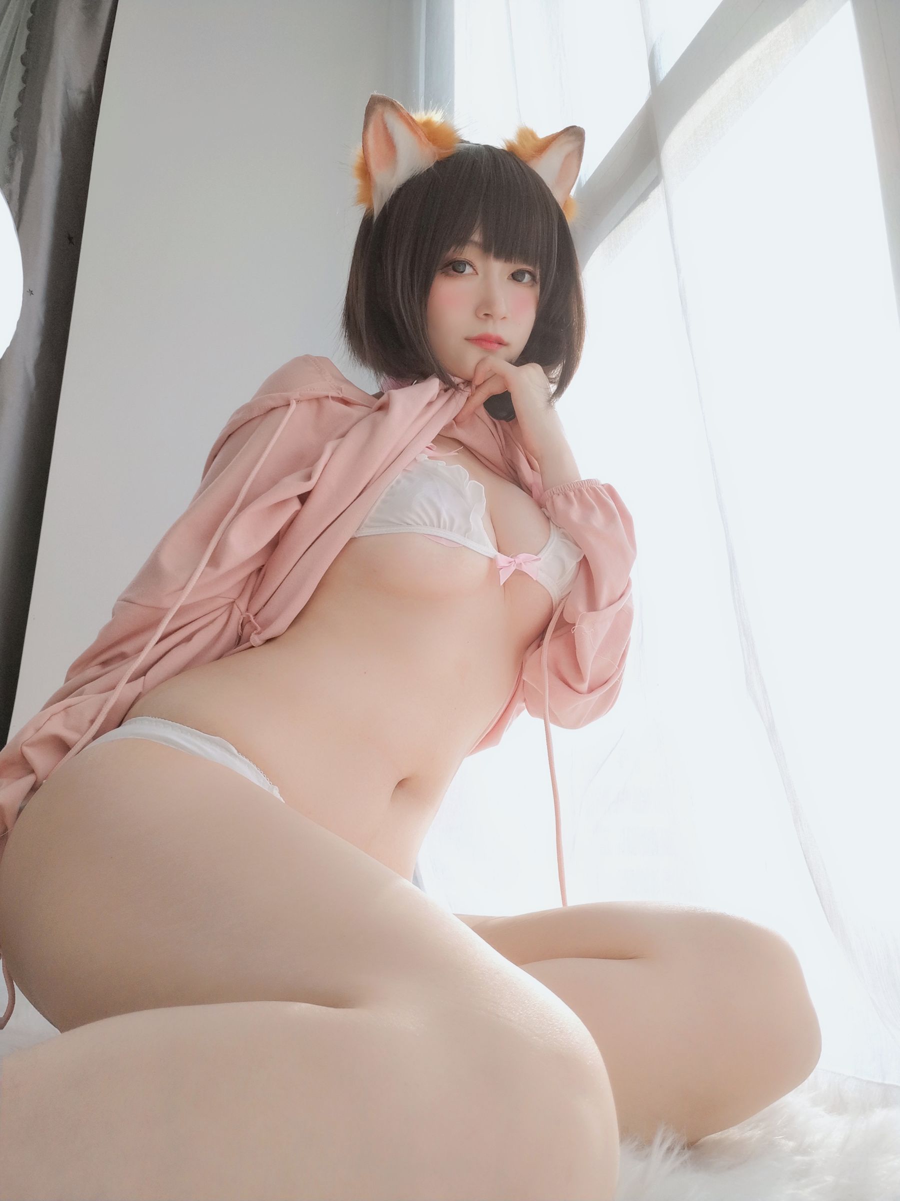 Coser小姐姐白银 - 粉红狐狸-图55