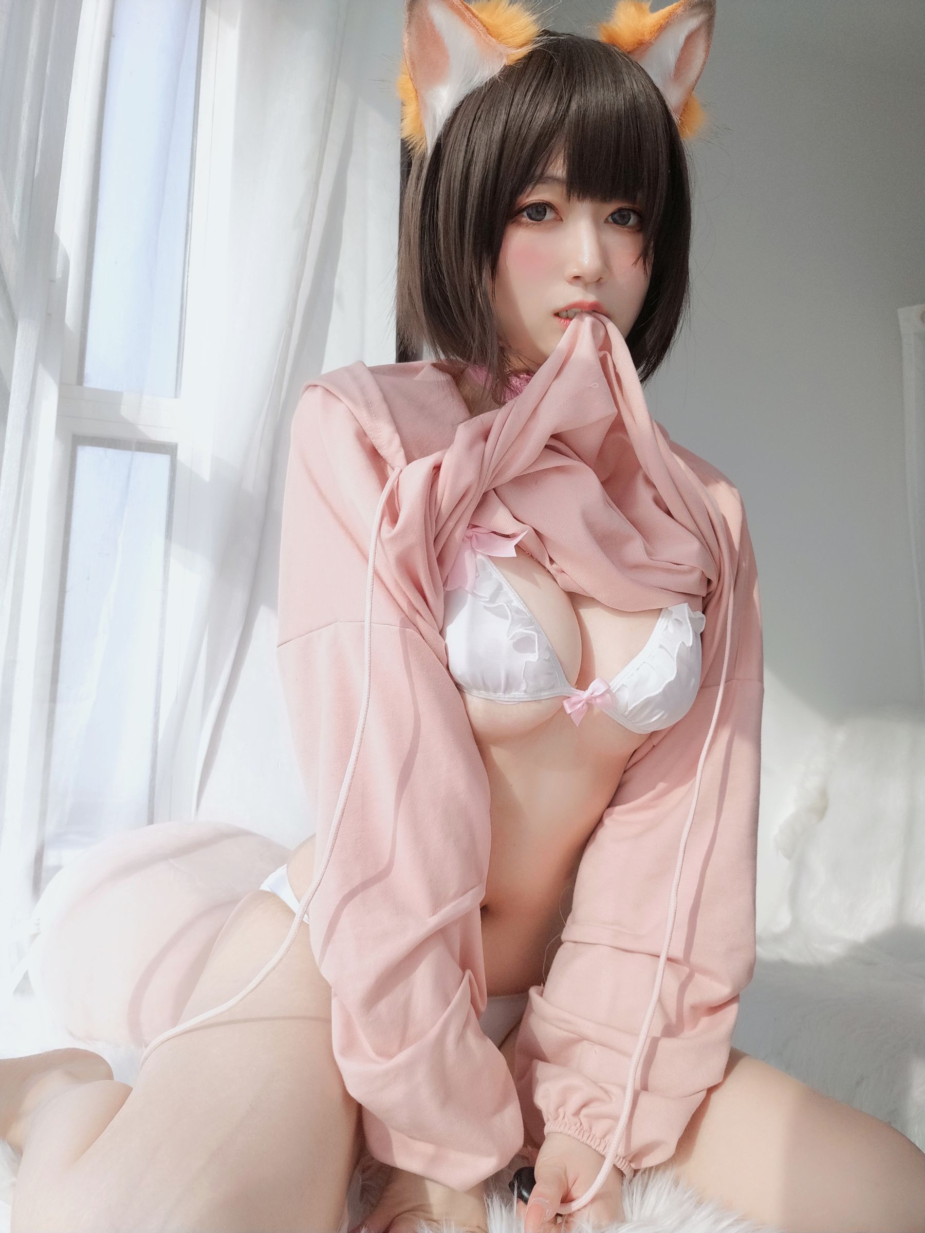 Coser小姐姐白银 - 粉红狐狸-图66