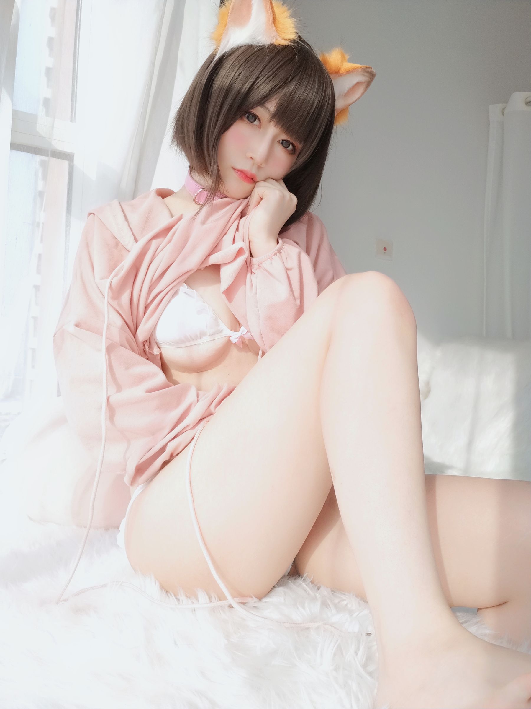 Coser小姐姐白银 - 粉红狐狸-图70