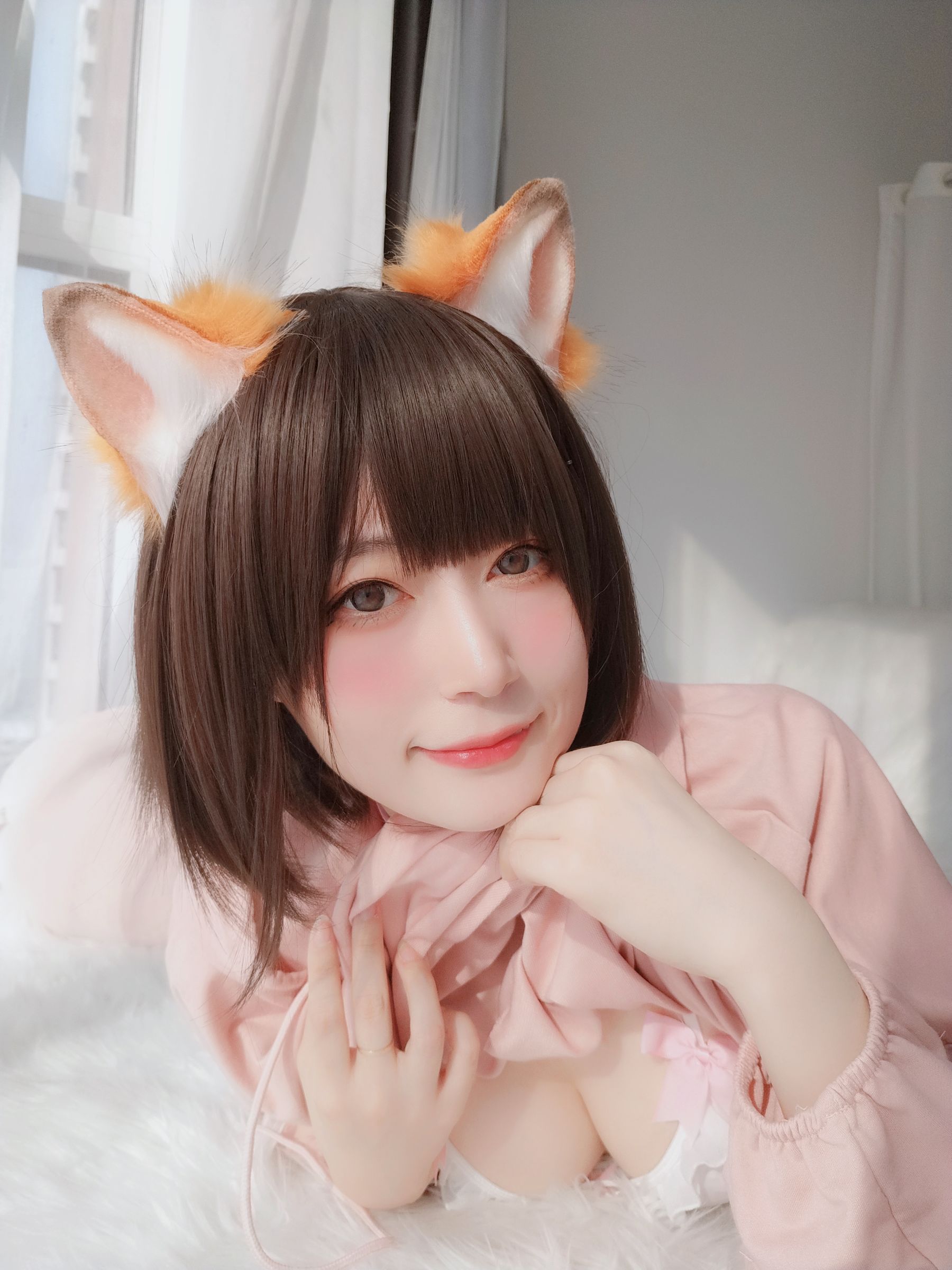 Coser小姐姐白银 - 粉红狐狸-图71