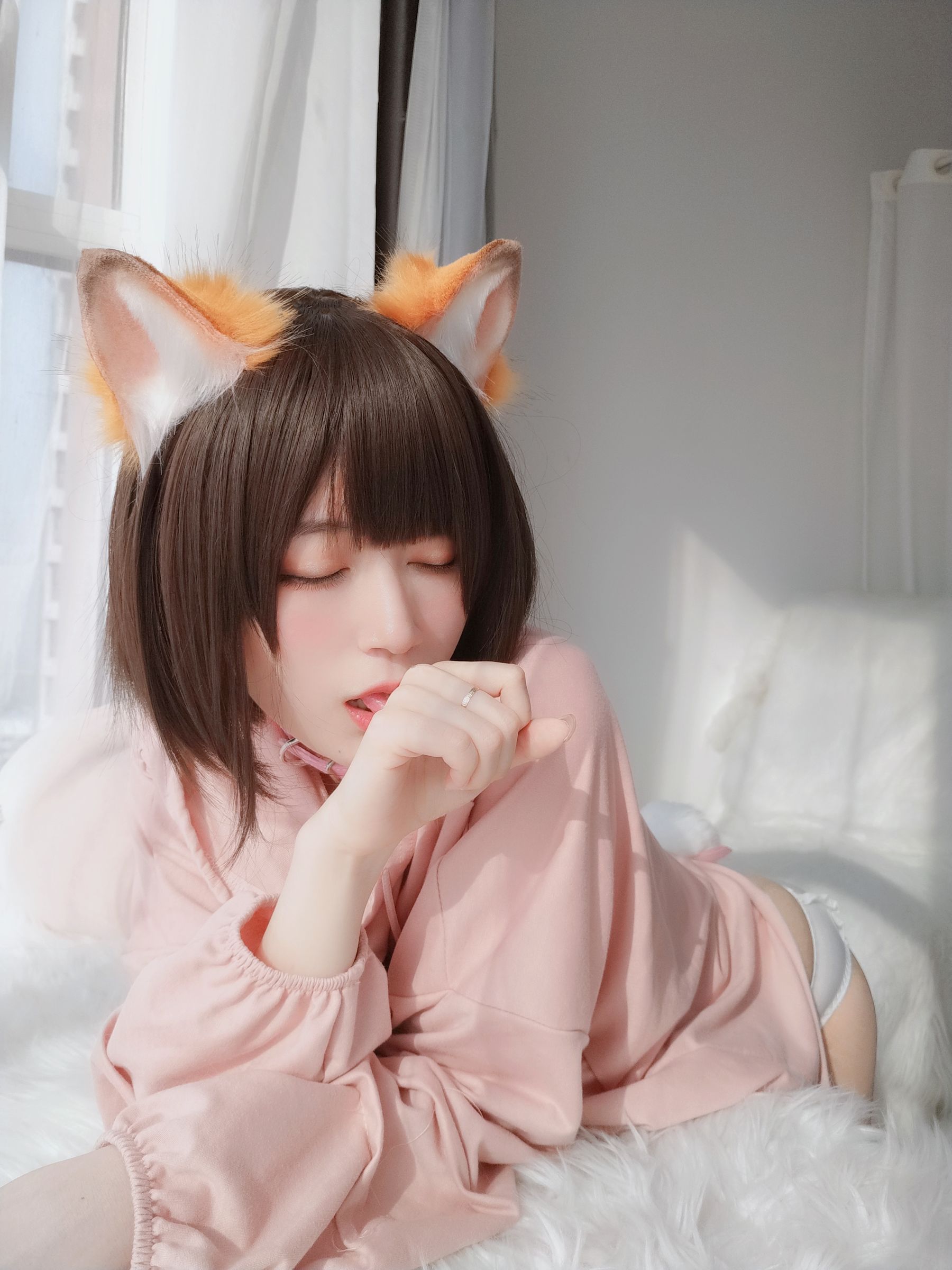 Coser小姐姐白银 - 粉红狐狸-图73