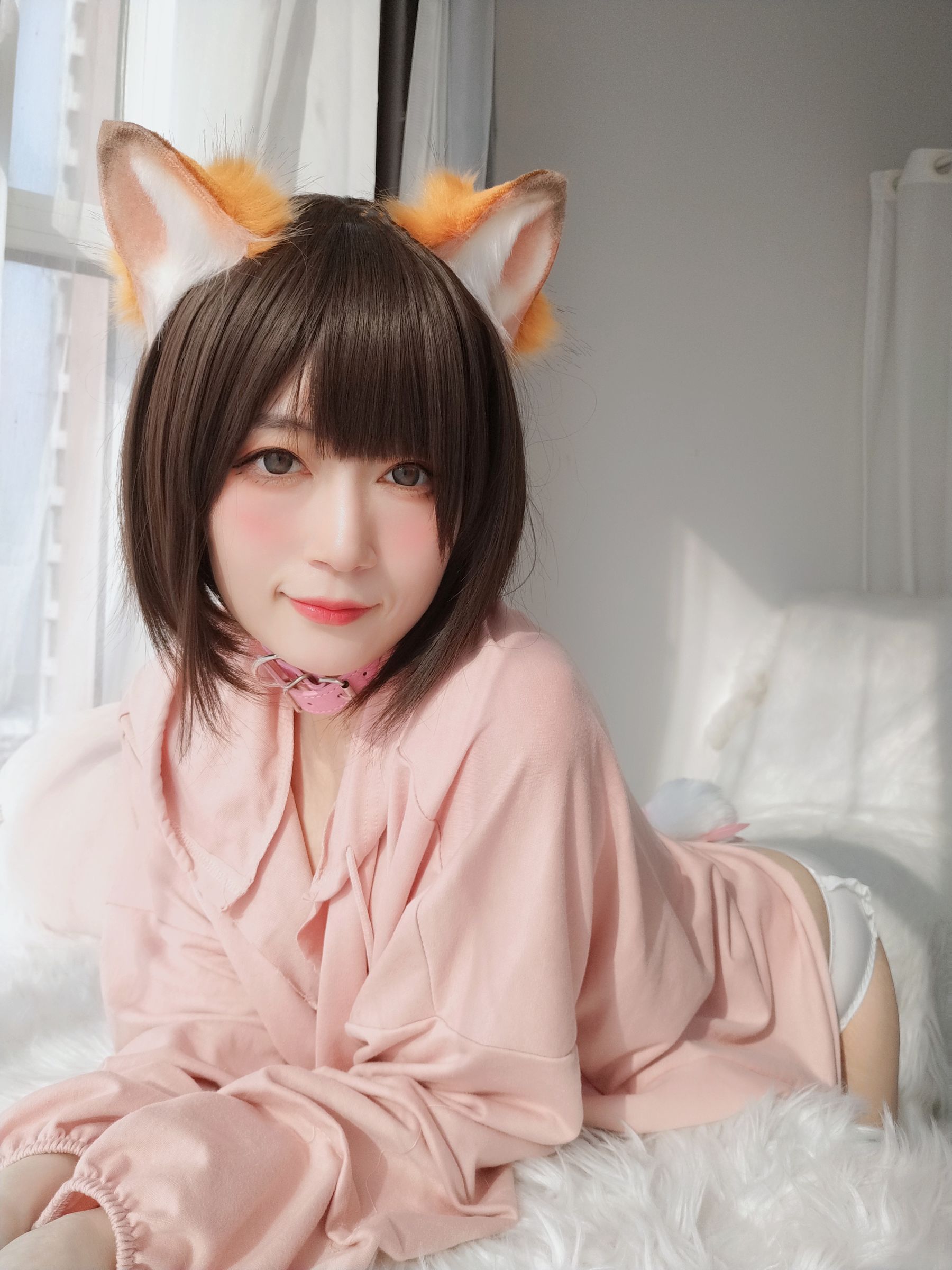 Coser小姐姐白银 - 粉红狐狸-图74