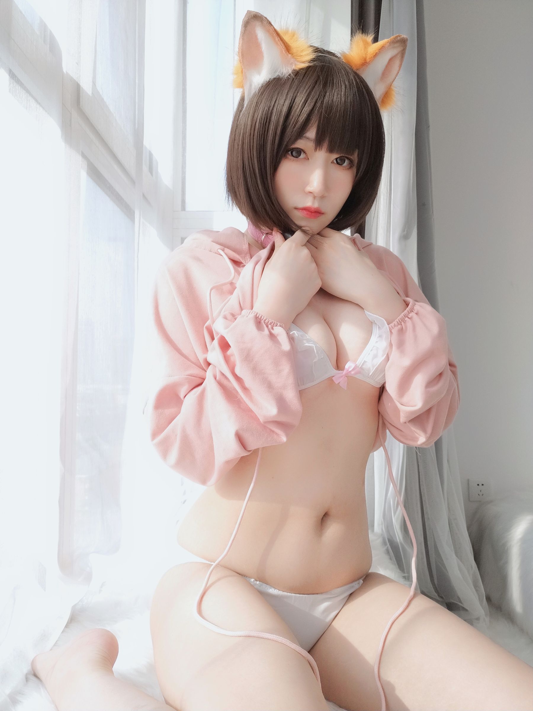 Coser小姐姐白银 - 粉红狐狸-图94