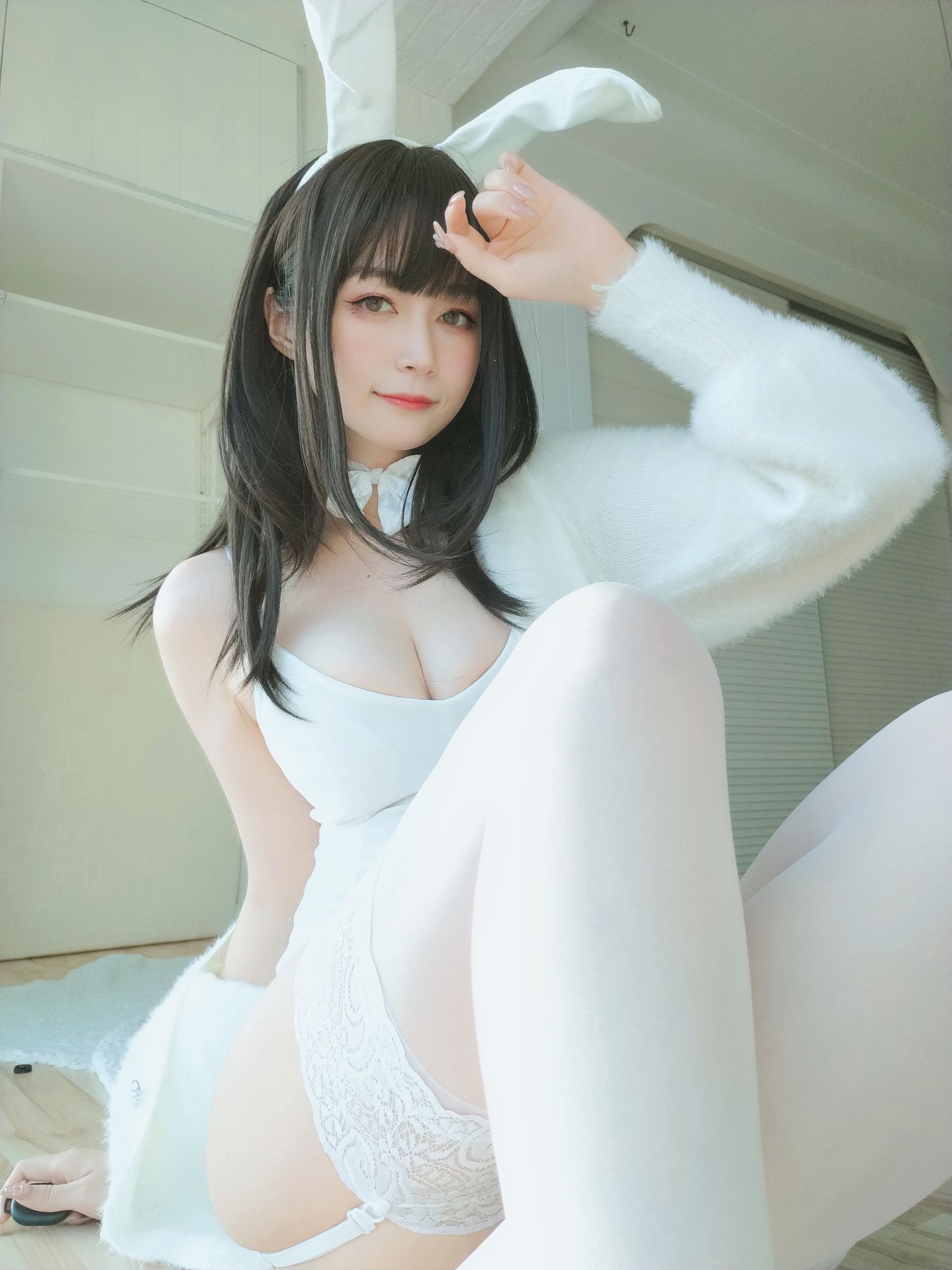 Coser小姐姐白银 - 白丝兔子-图104