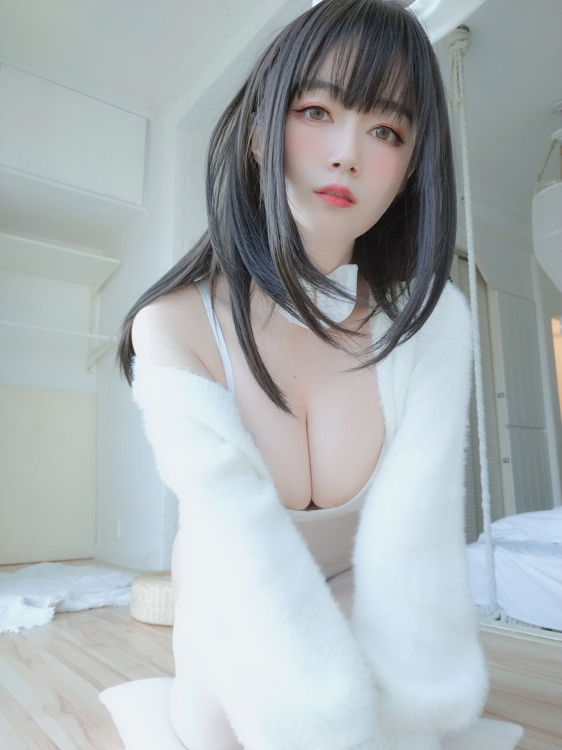 Coser小姐姐白银 - 白丝兔子-图13