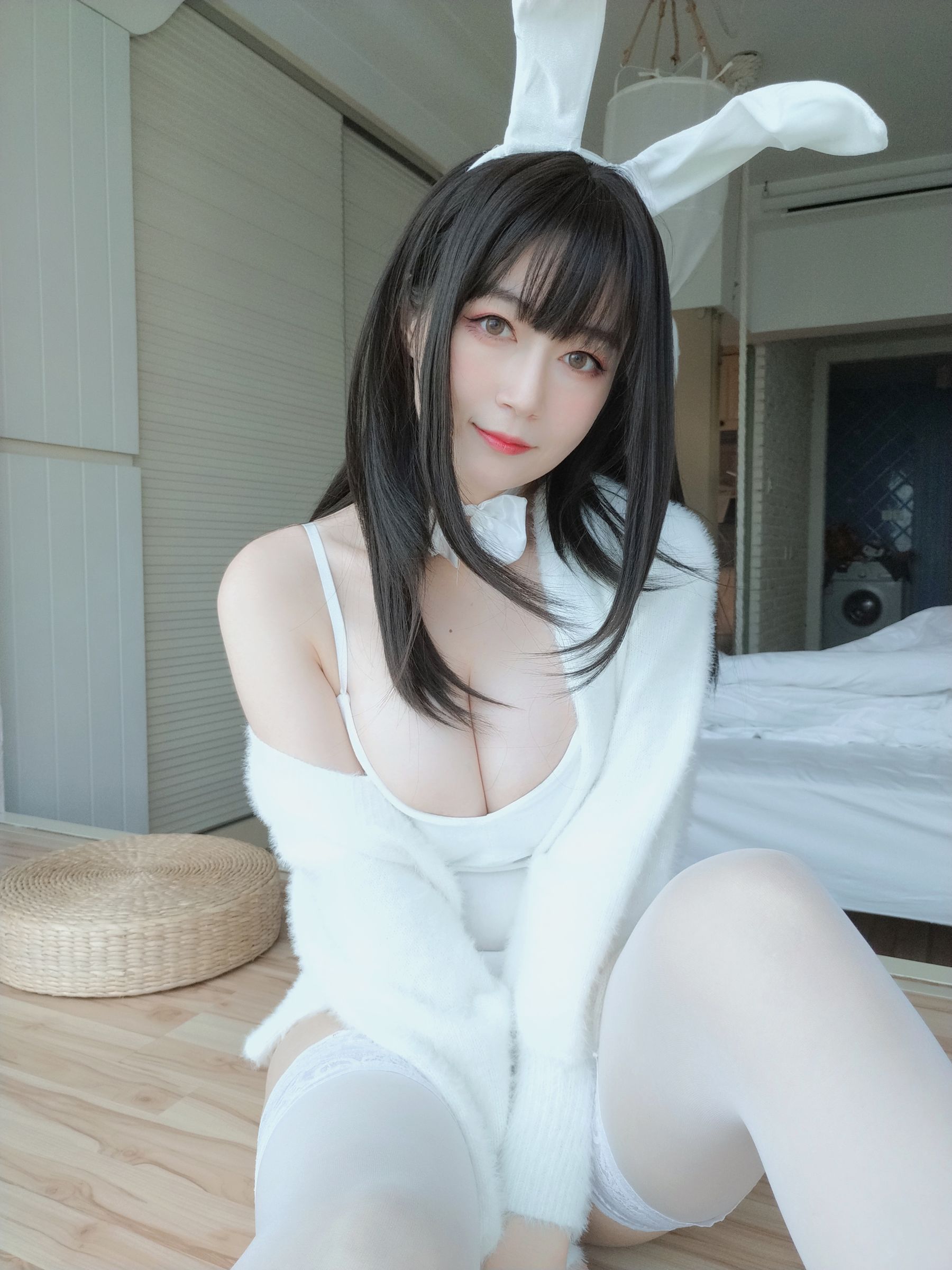 Coser小姐姐白银 - 白丝兔子-图35
