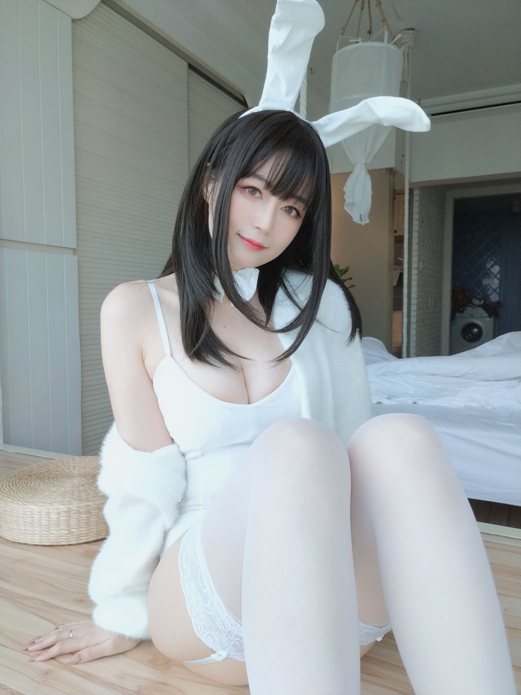 Coser小姐姐白银 - 白丝兔子-图36