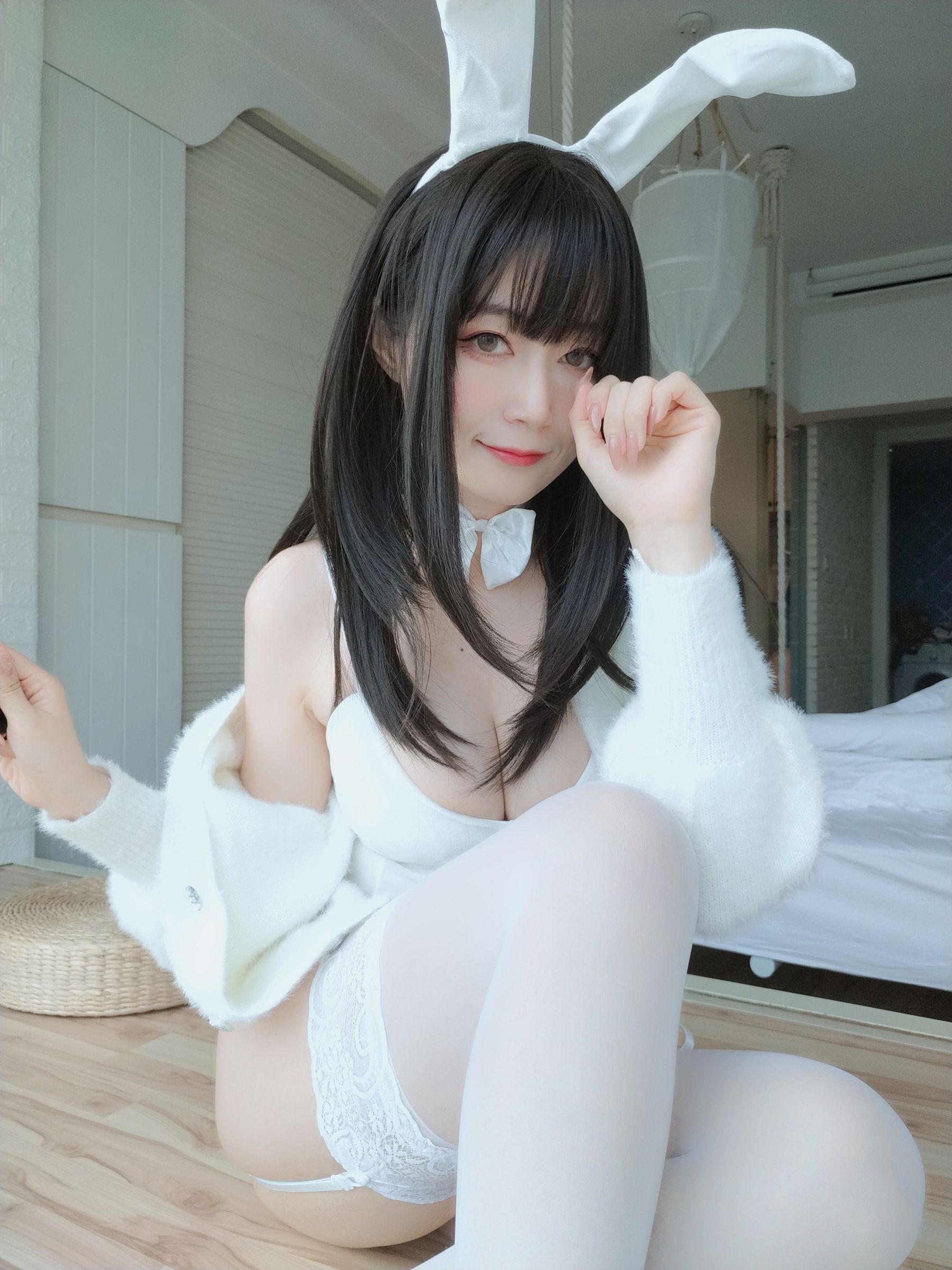 Coser小姐姐白银 - 白丝兔子-图38
