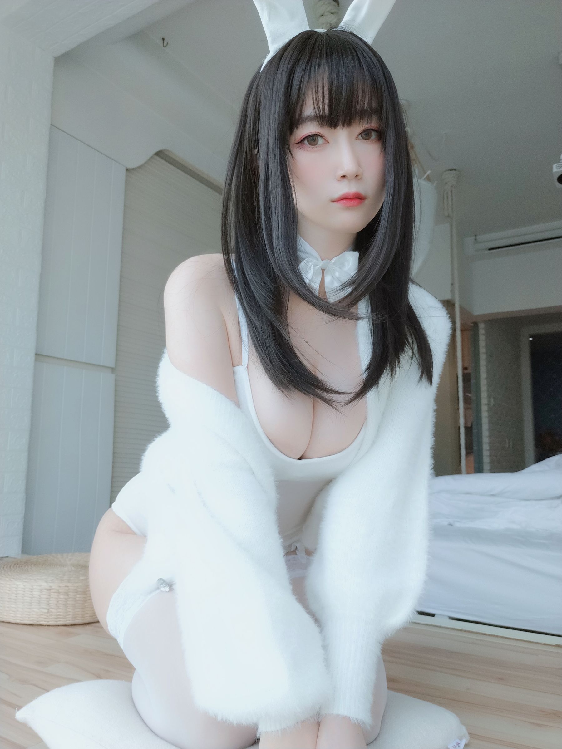 Coser小姐姐白银 - 白丝兔子-图41