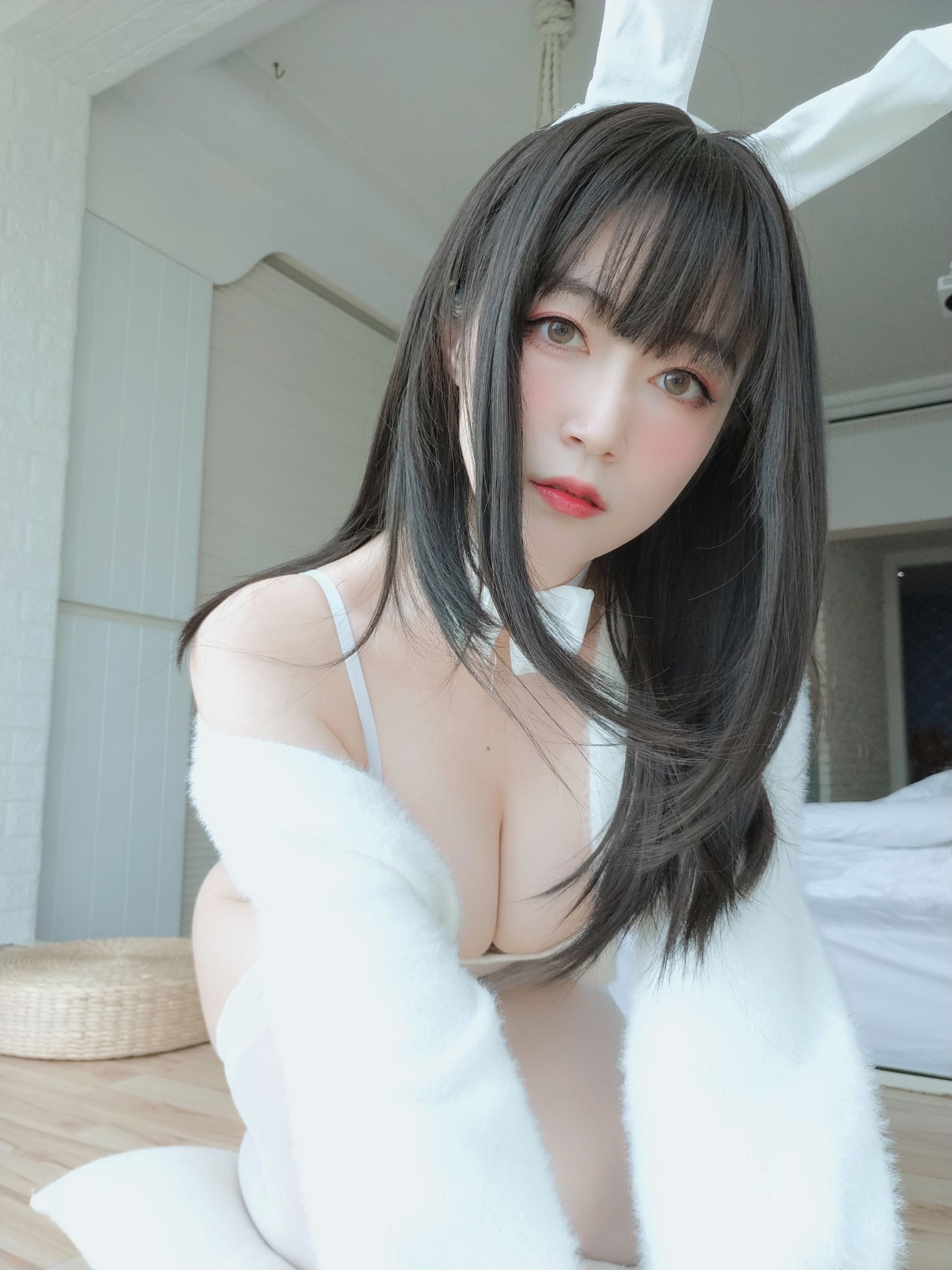 Coser小姐姐白银 - 白丝兔子-图42