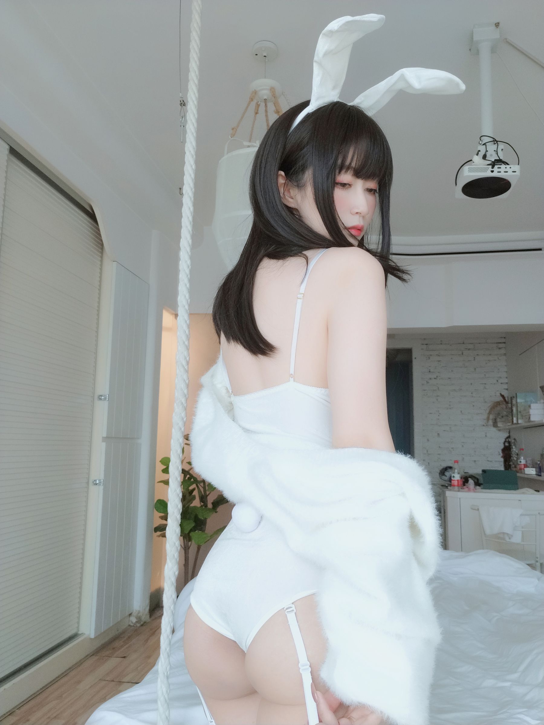 Coser小姐姐白银 - 白丝兔子-图67