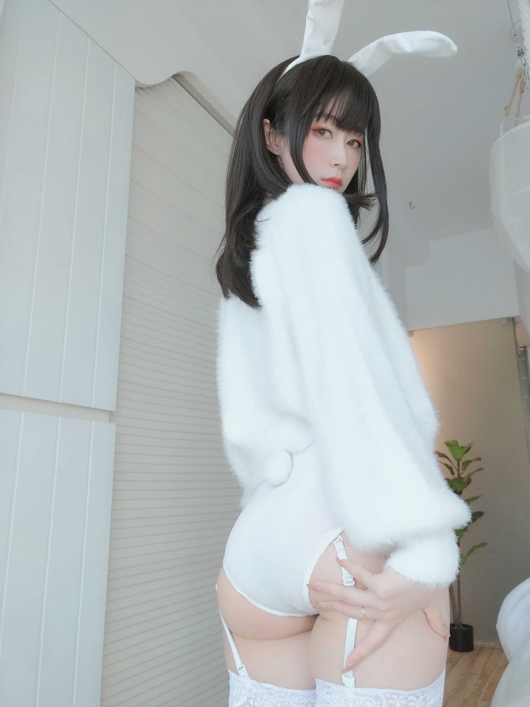 Coser小姐姐白银 - 白丝兔子-图70