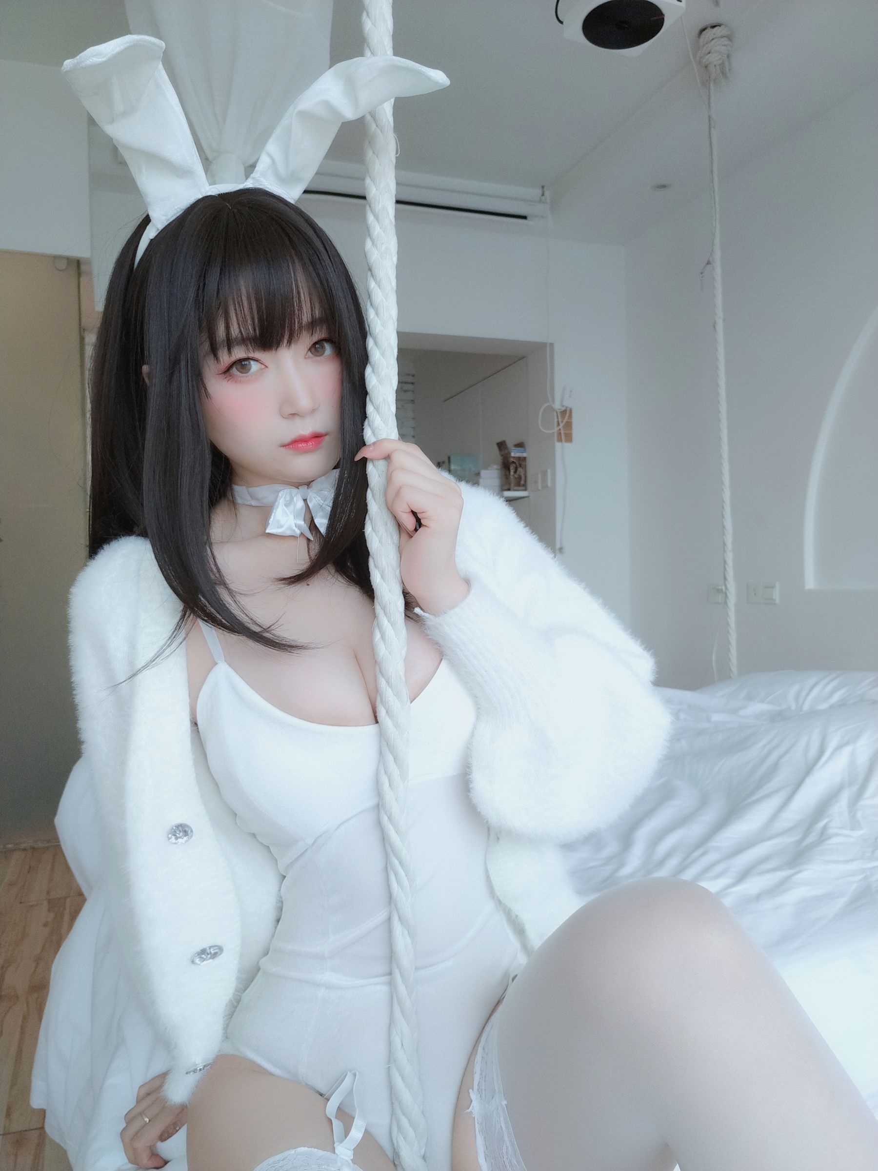 Coser小姐姐白银 - 白丝兔子-图71