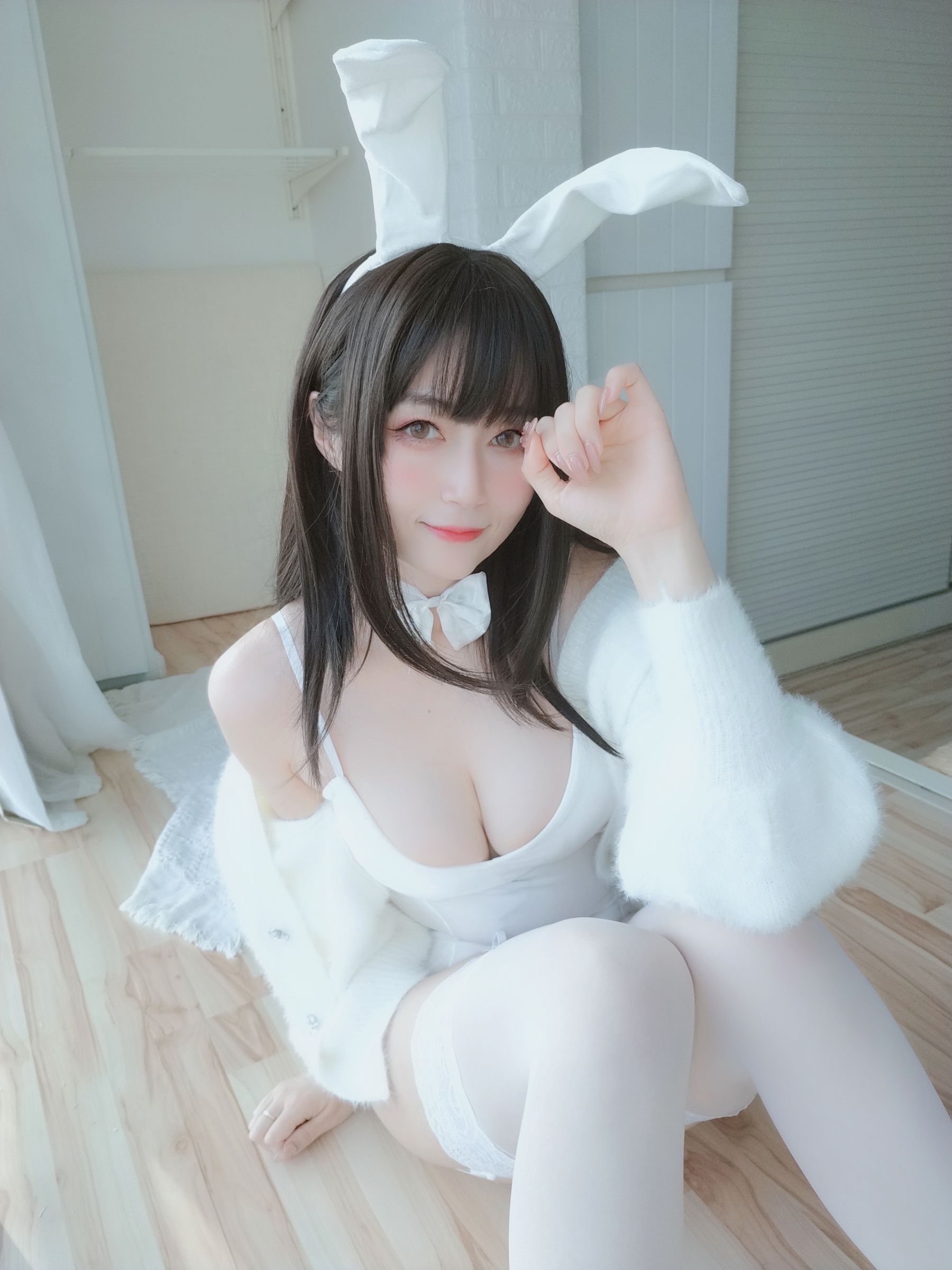 Coser小姐姐白银 - 白丝兔子-图80