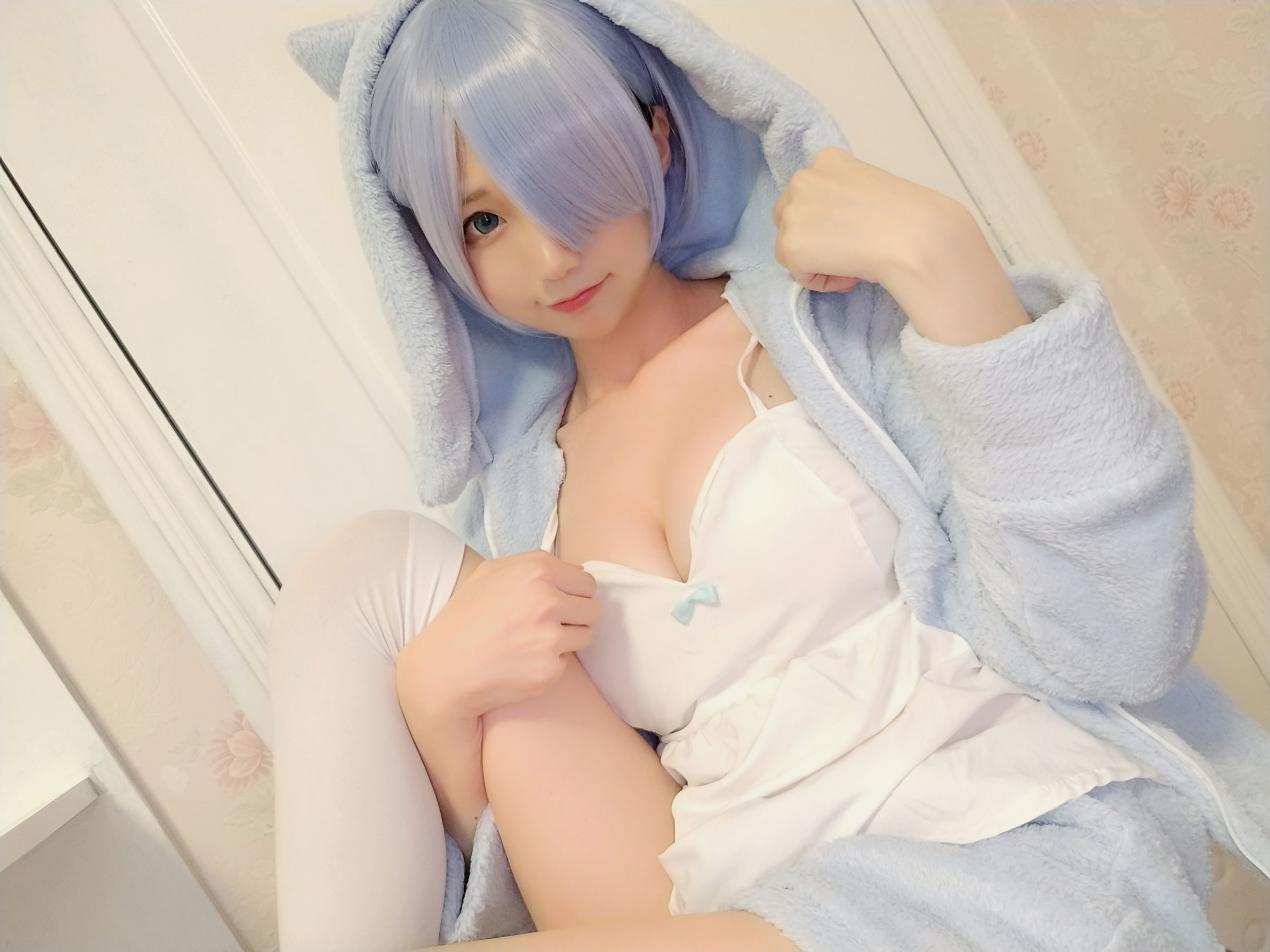 NAGISA魔物喵 - レム-猫耳パジャマ-图3