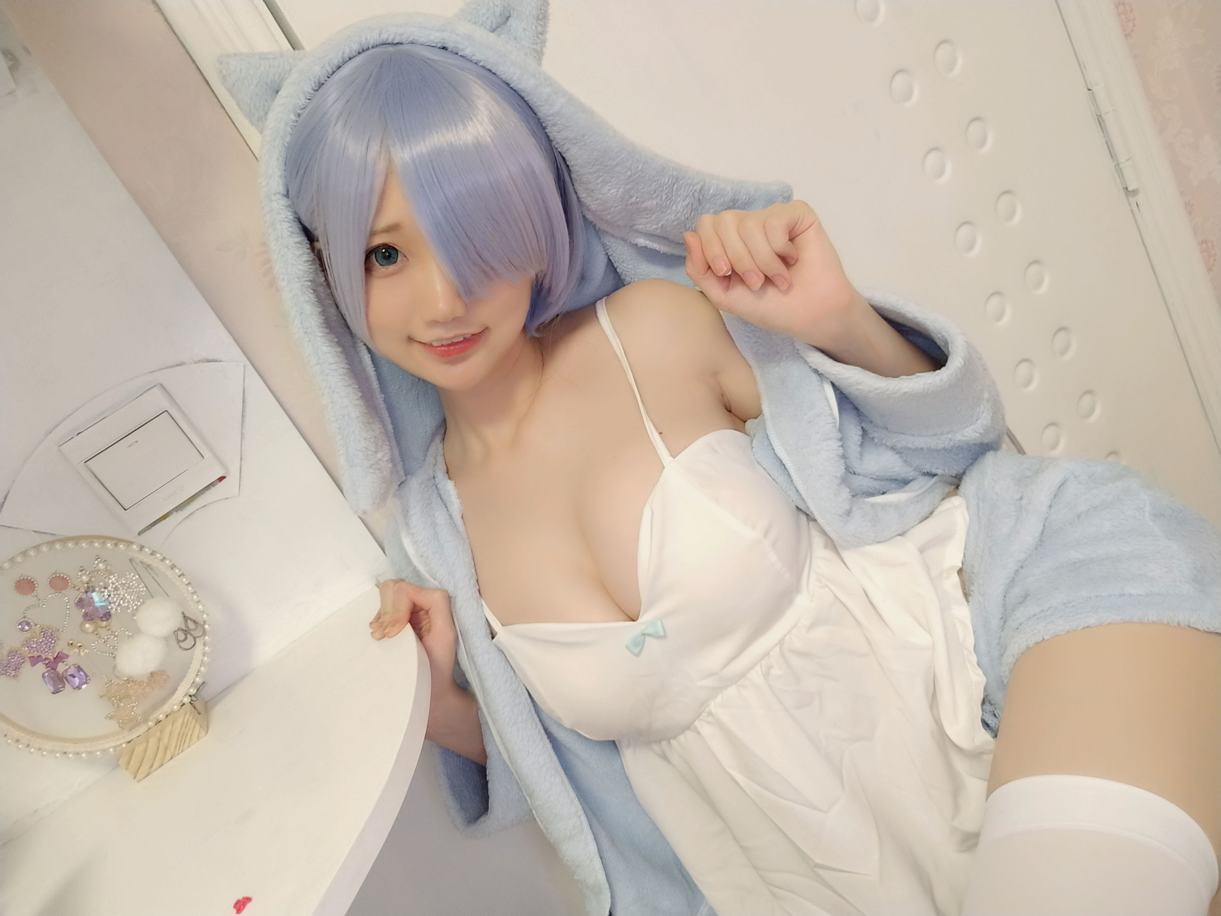 NAGISA魔物喵 - レム-猫耳パジャマ-图7