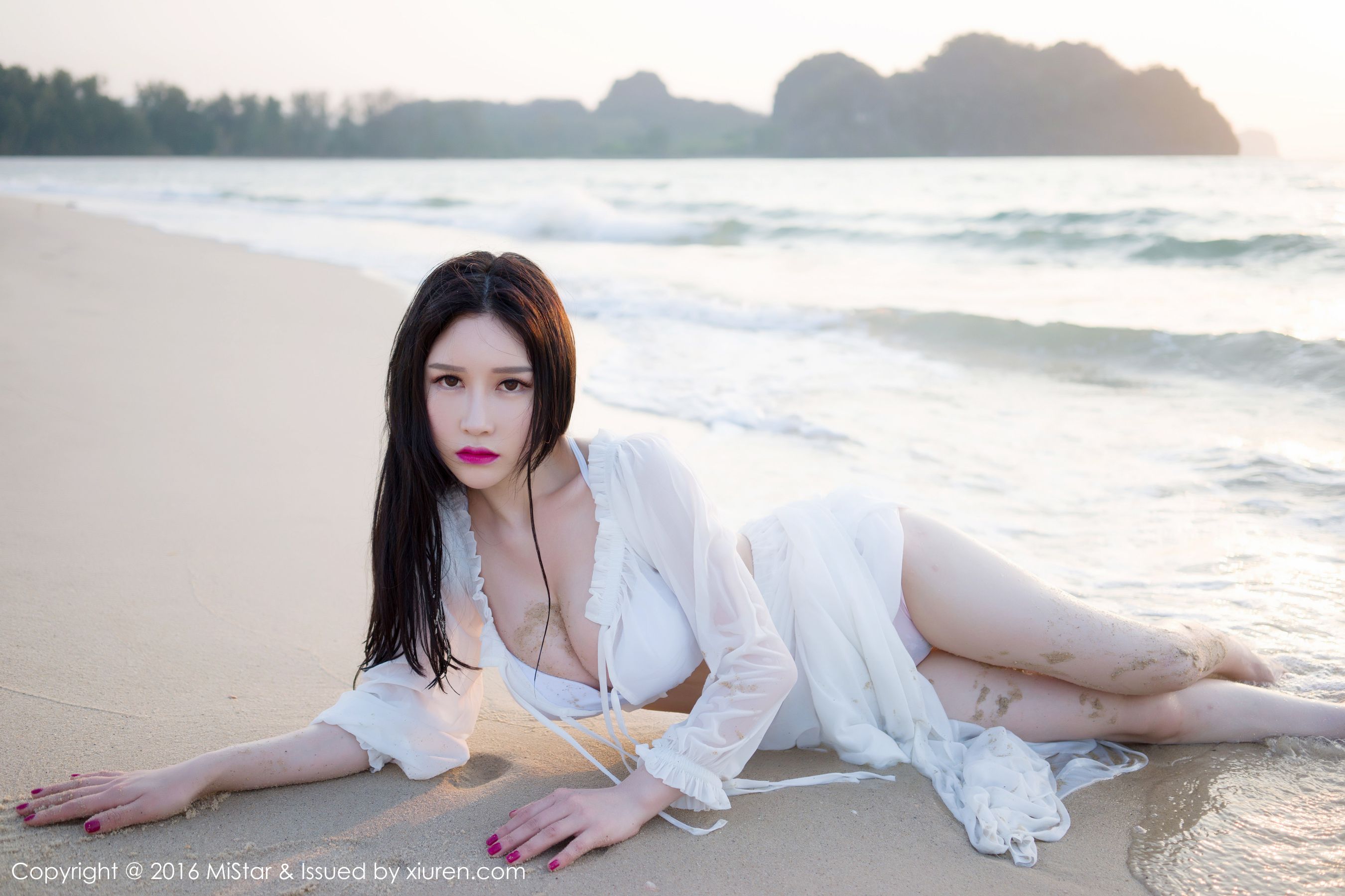 于姬Una《兰卡威旅拍》海滩长裙+泳装  Vol.106-图11