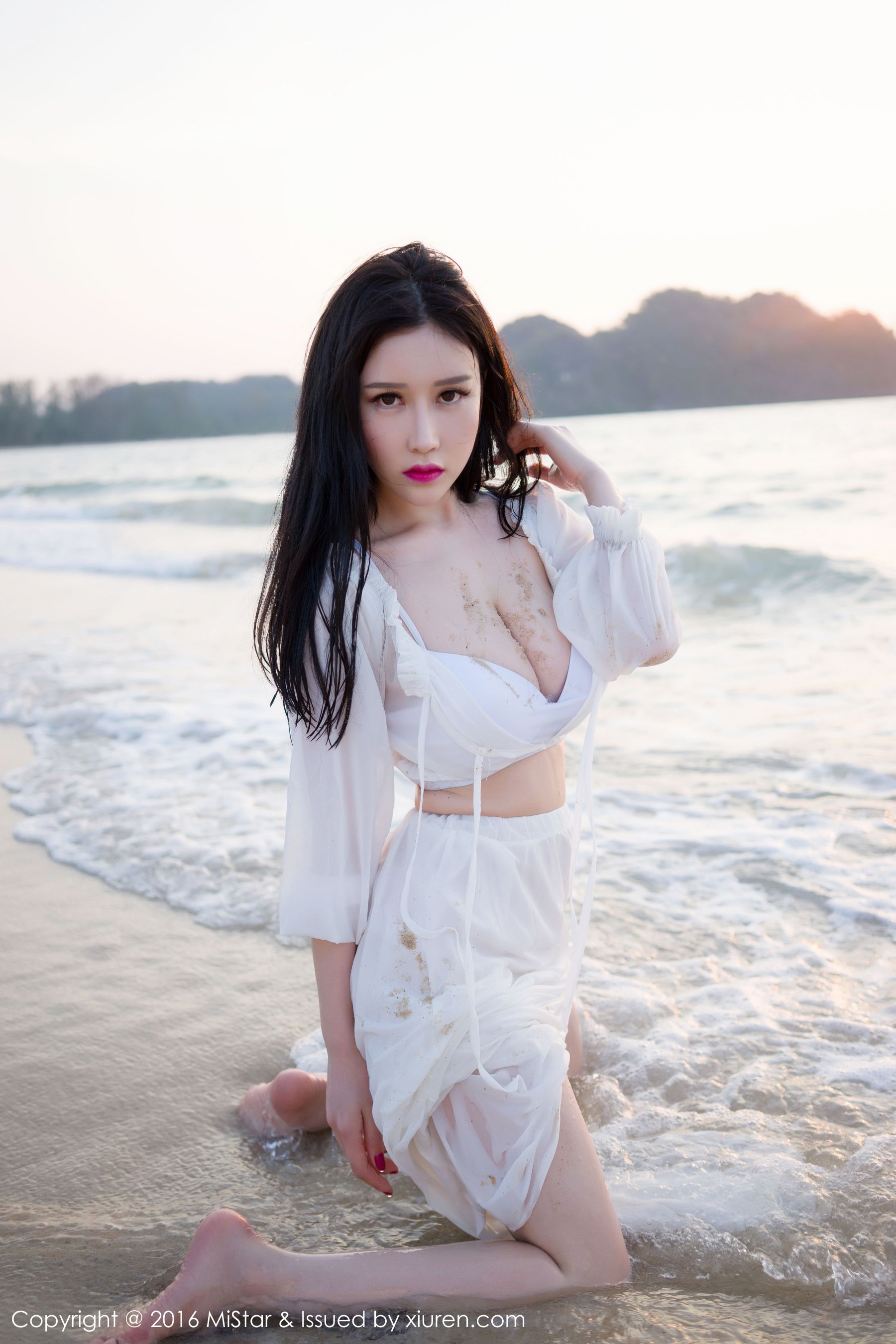 于姬Una《兰卡威旅拍》海滩长裙+泳装  Vol.106-图16