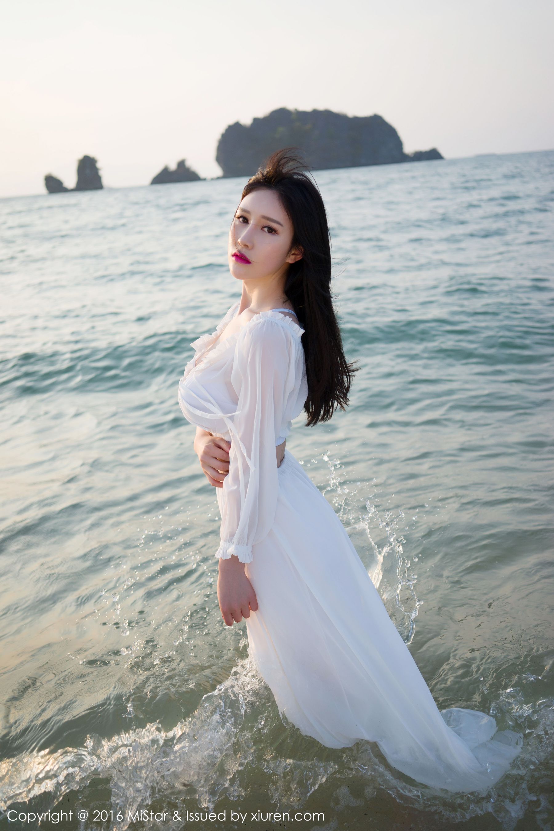 于姬Una《兰卡威旅拍》海滩长裙+泳装  Vol.106-图3