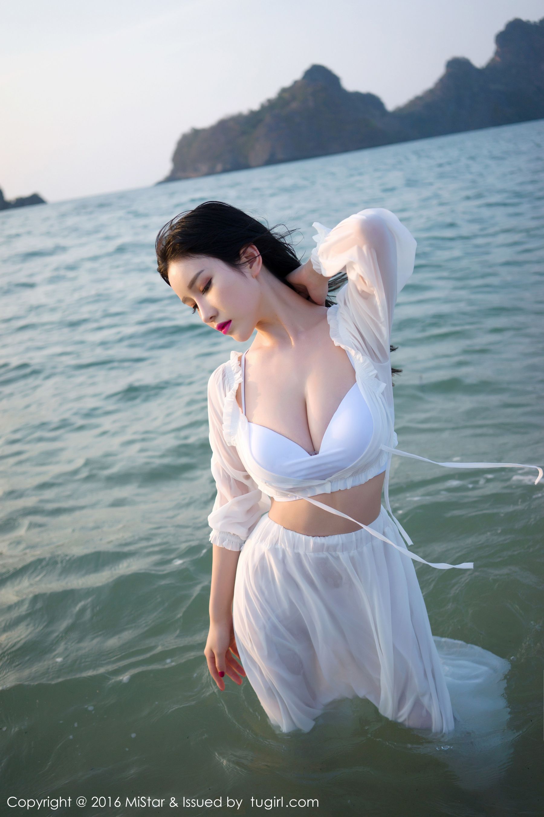 于姬Una《兰卡威旅拍》海滩长裙+泳装  Vol.106-图7