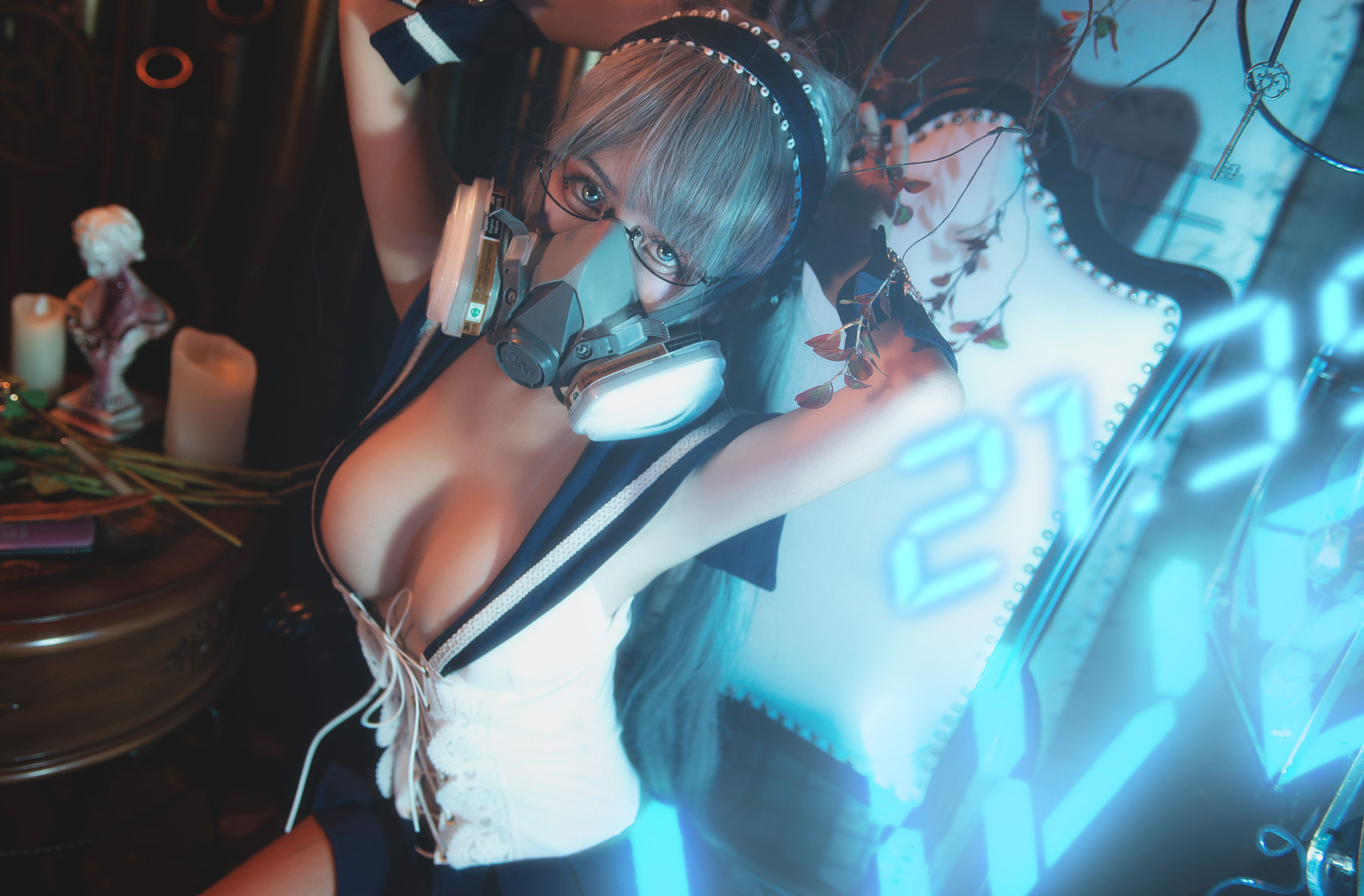 一笑芳香沁写真 - JK赛博-图2
