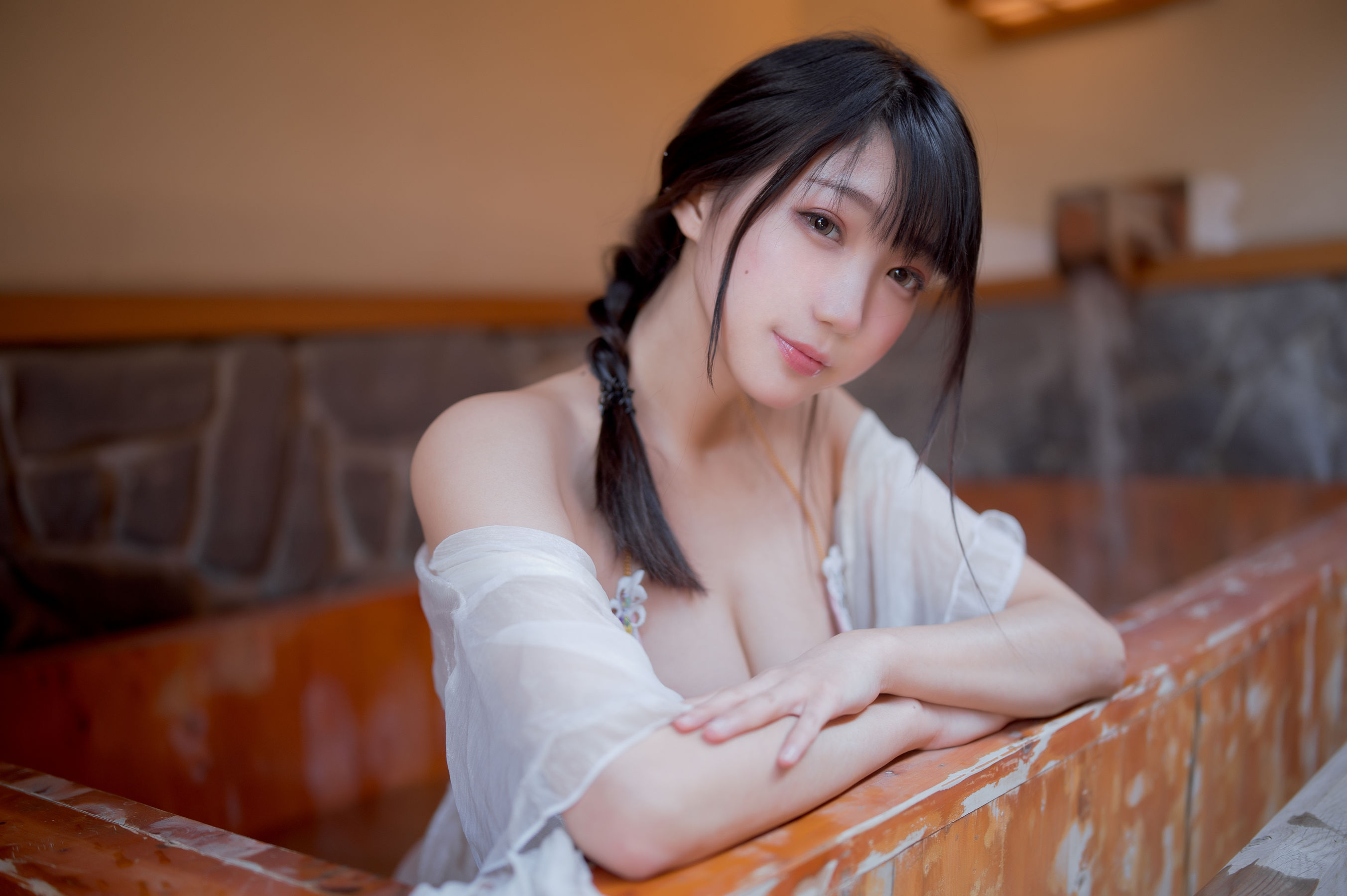 周叽是可爱兔兔 - 温泉女友-图21